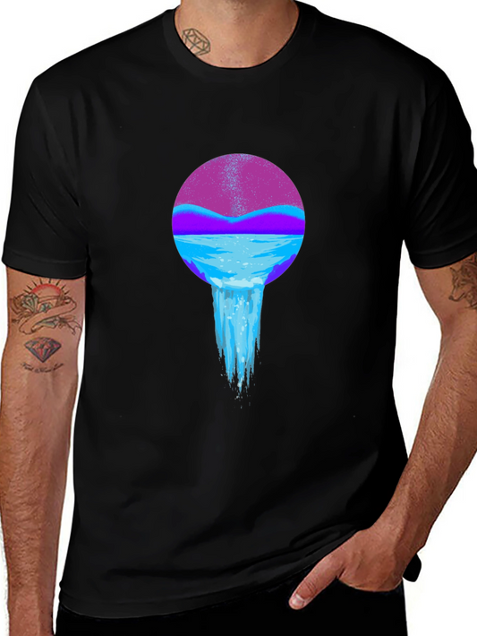 Mystic Waterfall Black T-Shirt