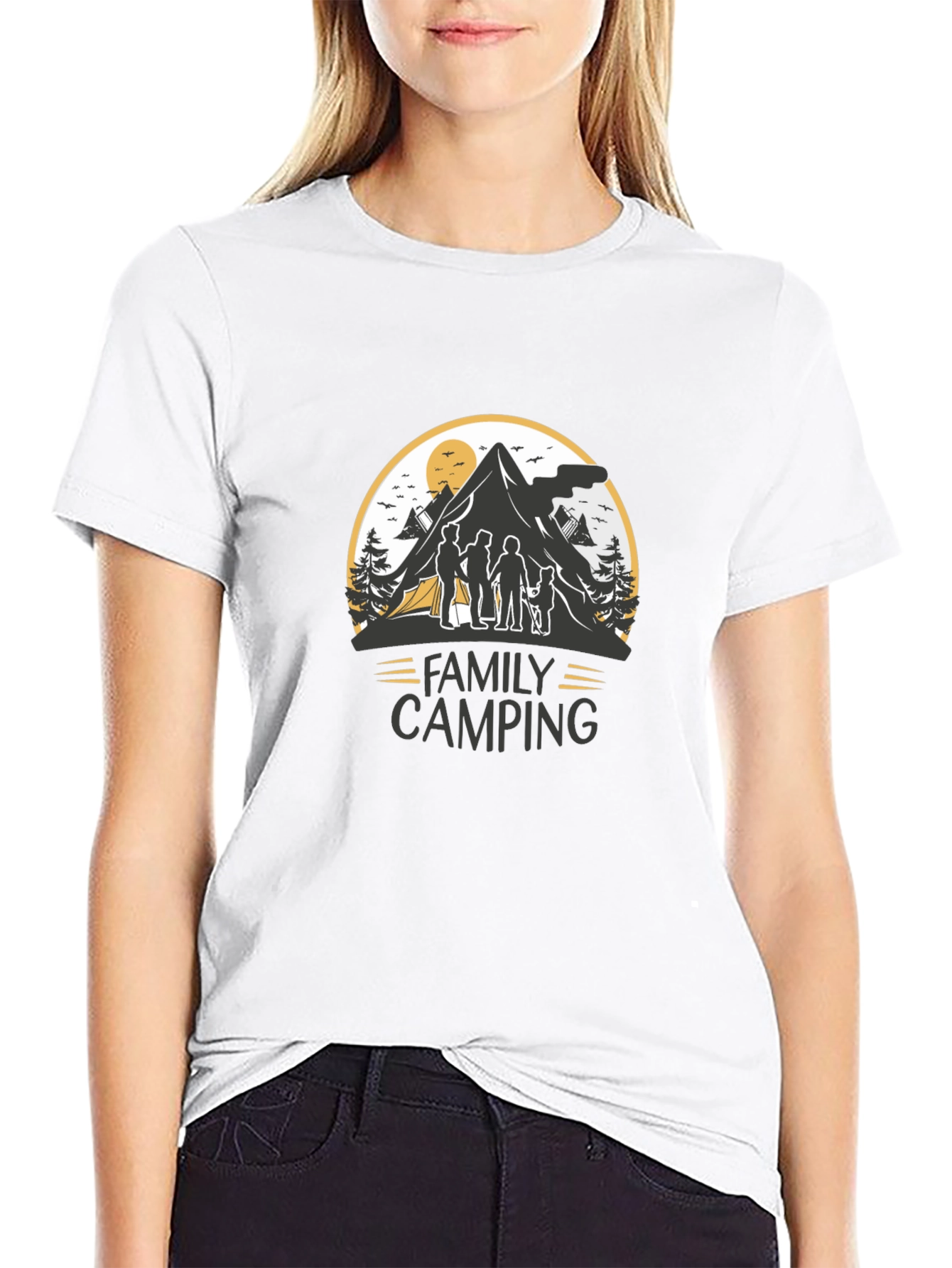 Family Camping Graphic Tee - Adventure Shirt