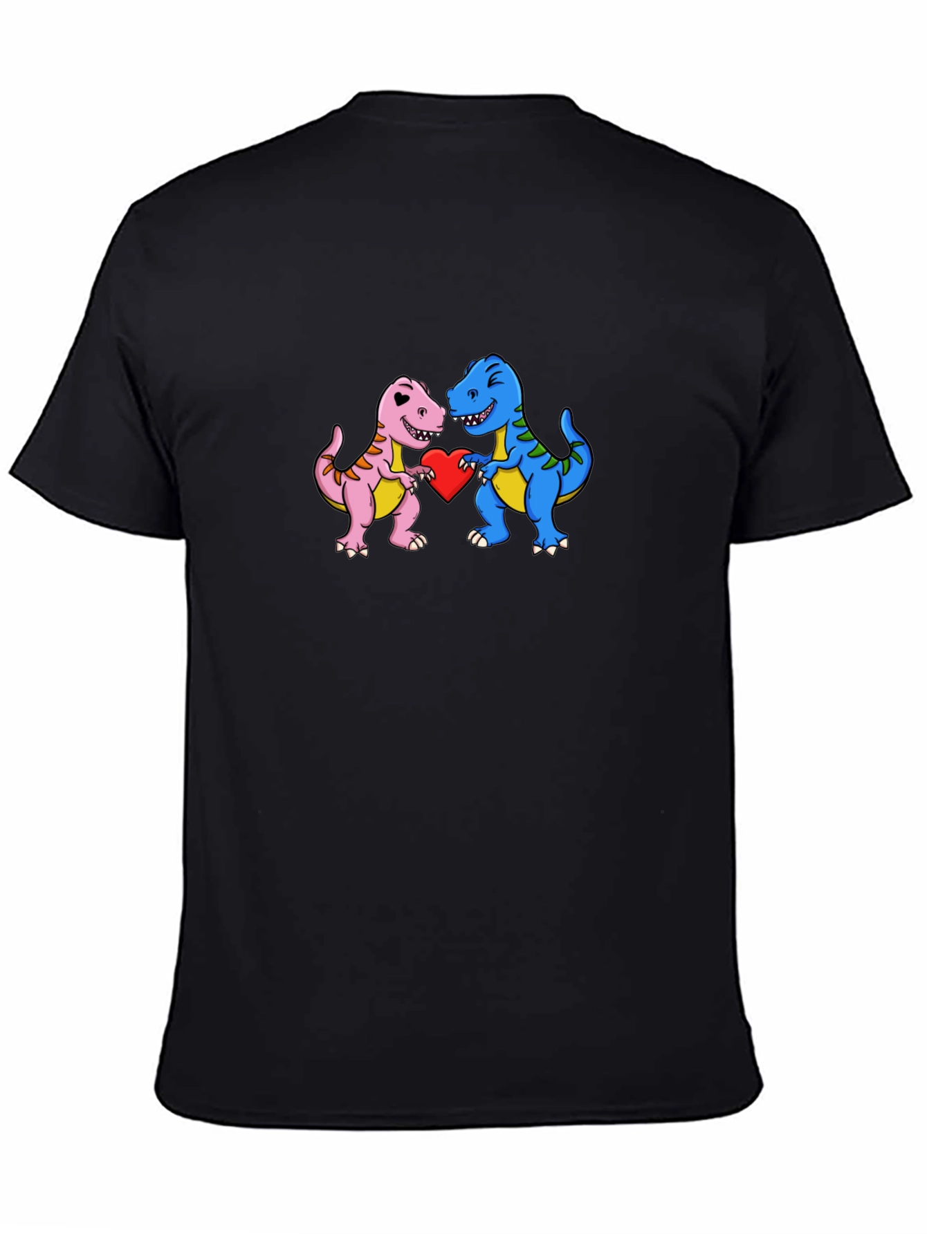 Dino Love Black T-Shirt