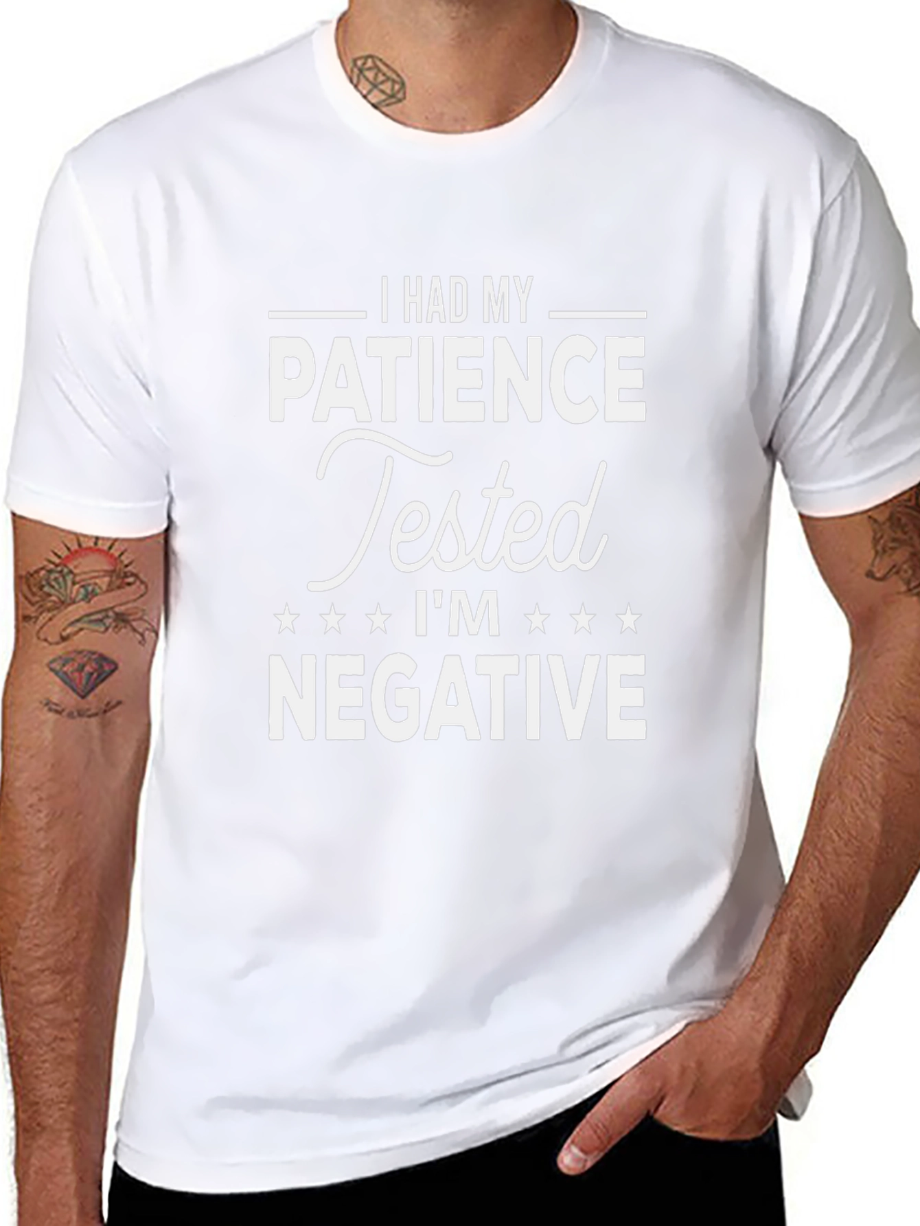 Patience Tested Negative Graphic T-Shirt