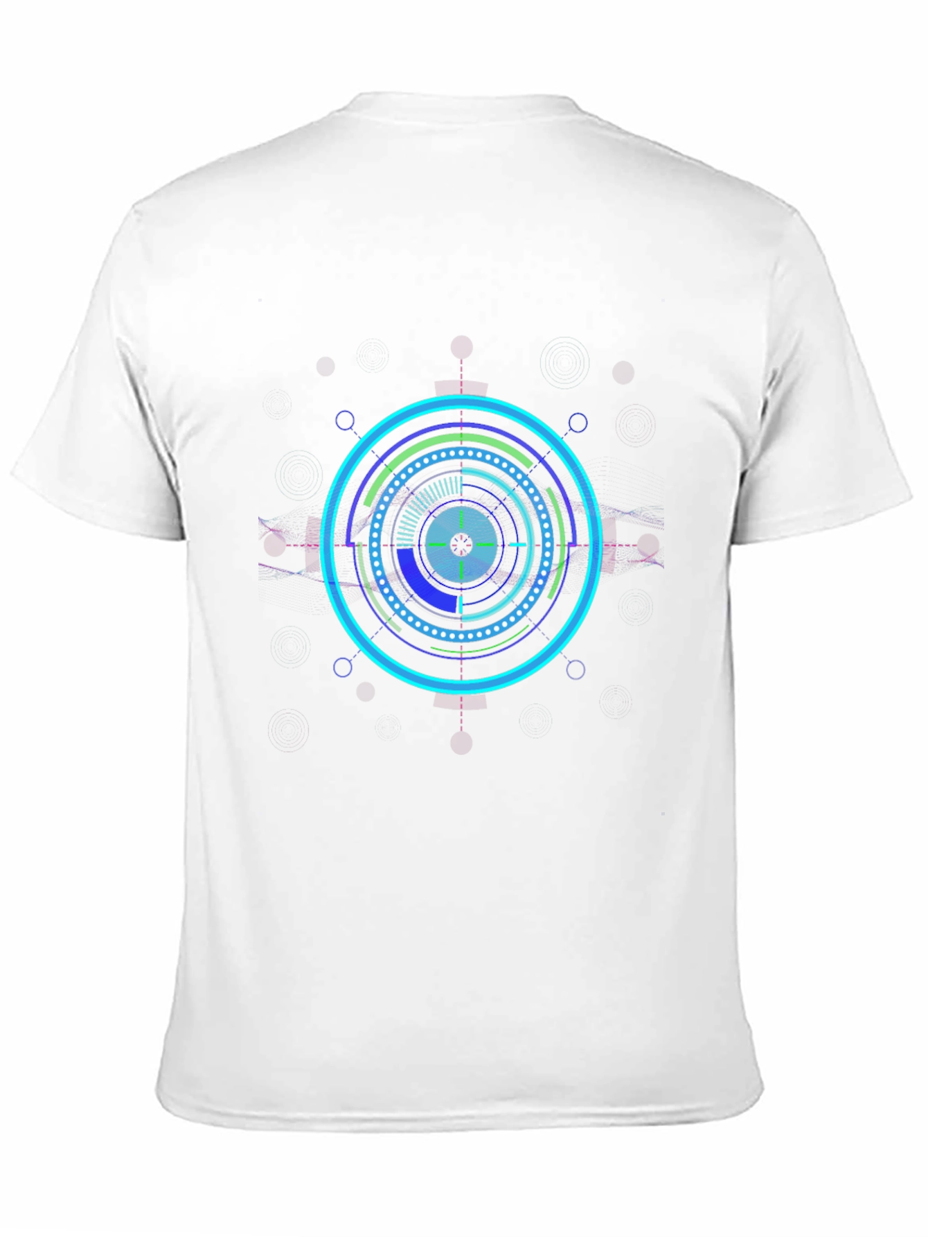 Cyberpunk Circle Graphic Tee - Black