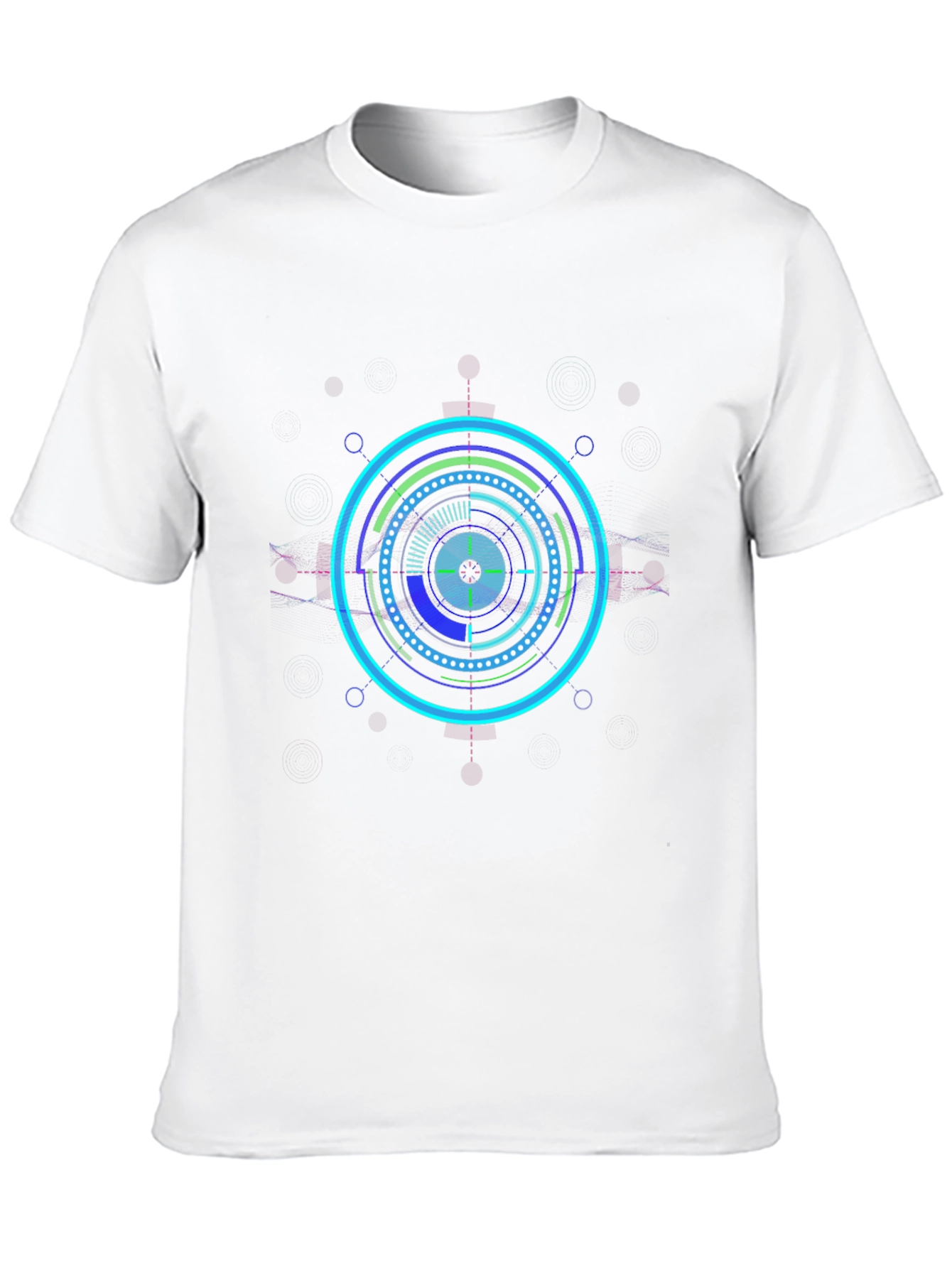 Cyberpunk Circle Graphic Tee - Black