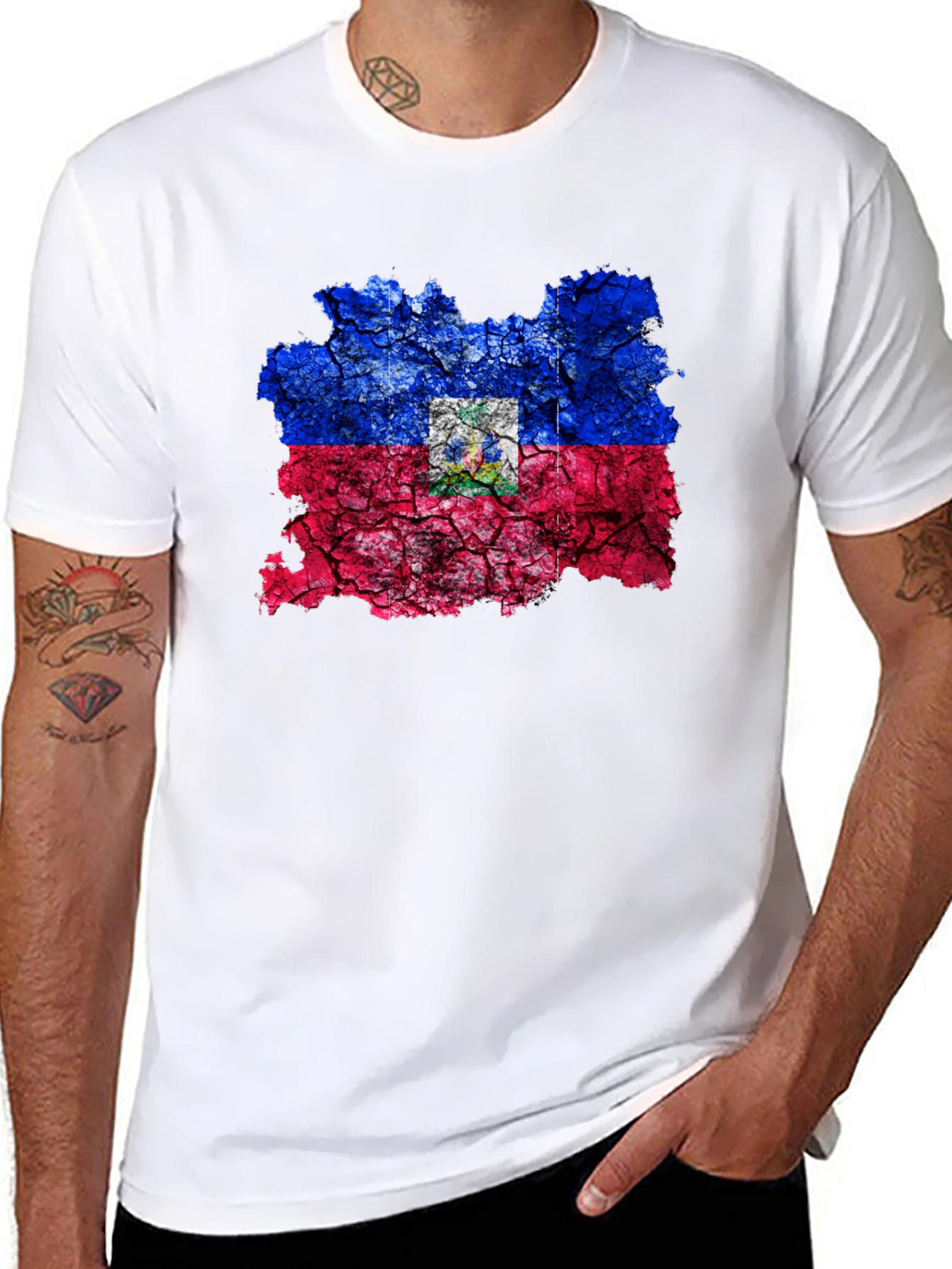 Haiti Flag T-Shirt - Patriotic Graphic Tee