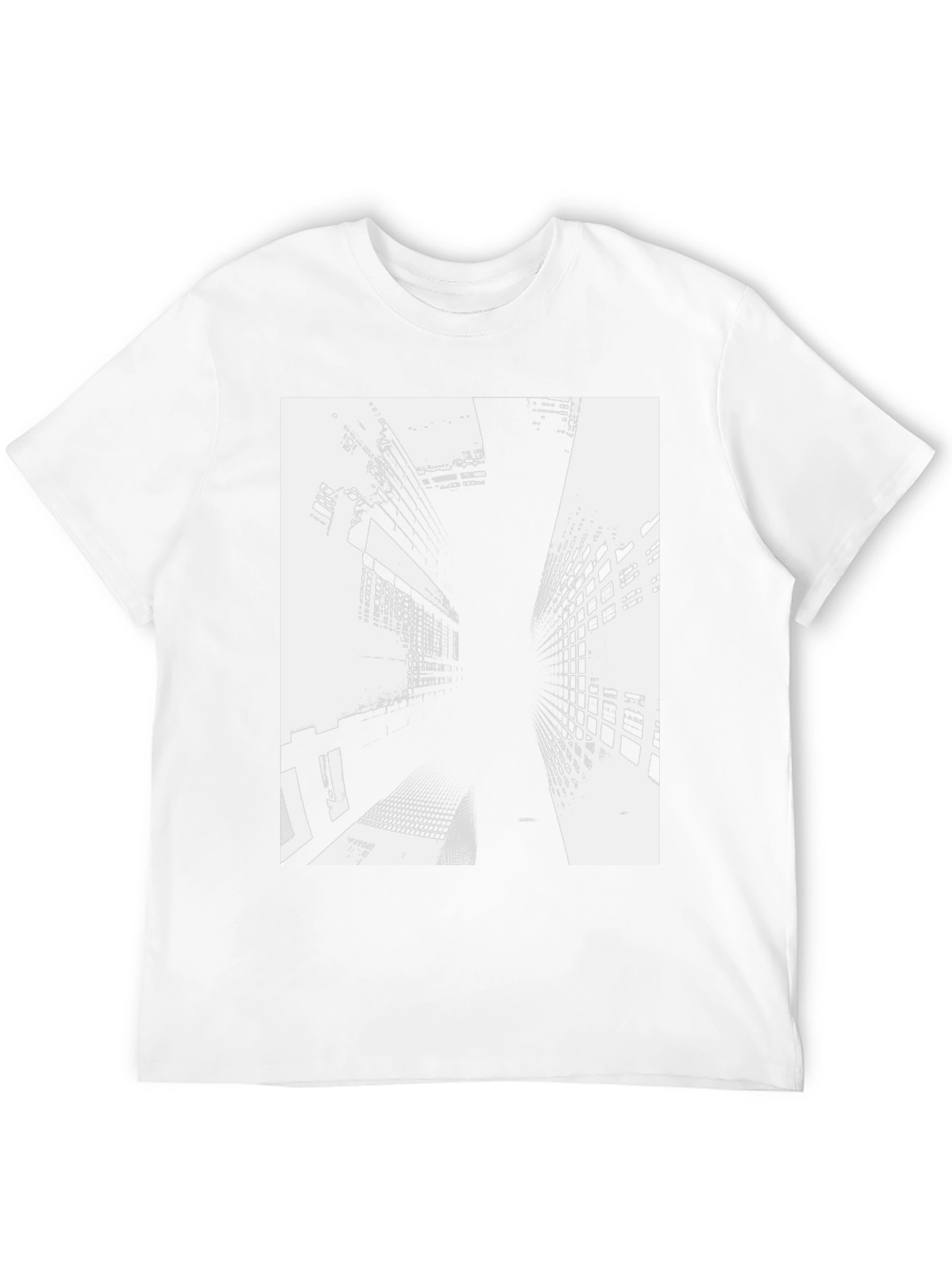 Abstract Building Black T-Shirt