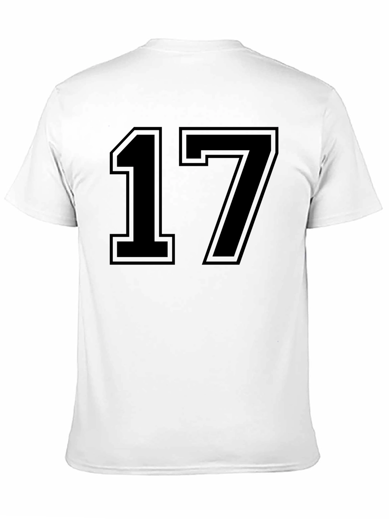 Black Number 17 Graphic T-Shirt
