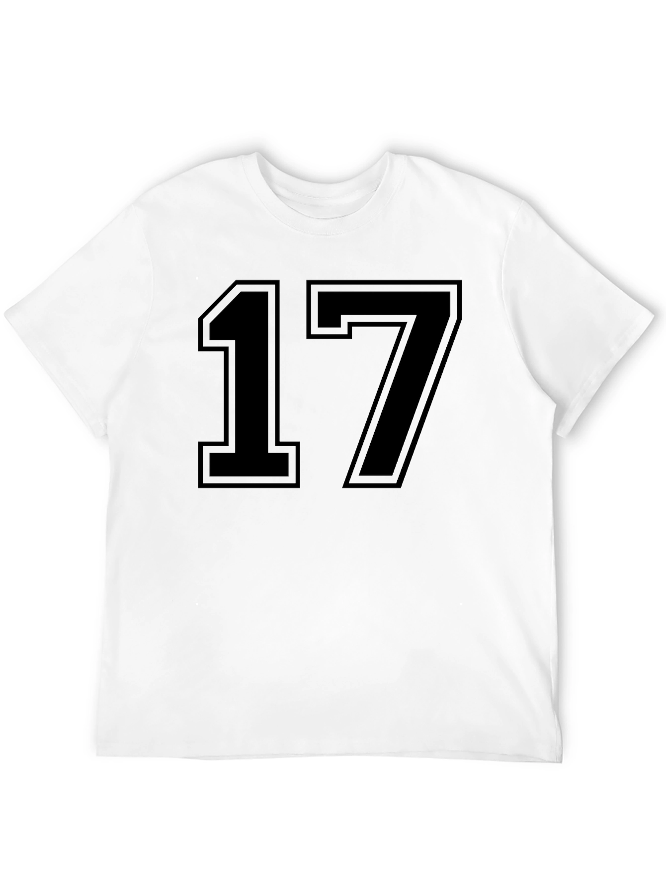 Black Number 17 Graphic T-Shirt