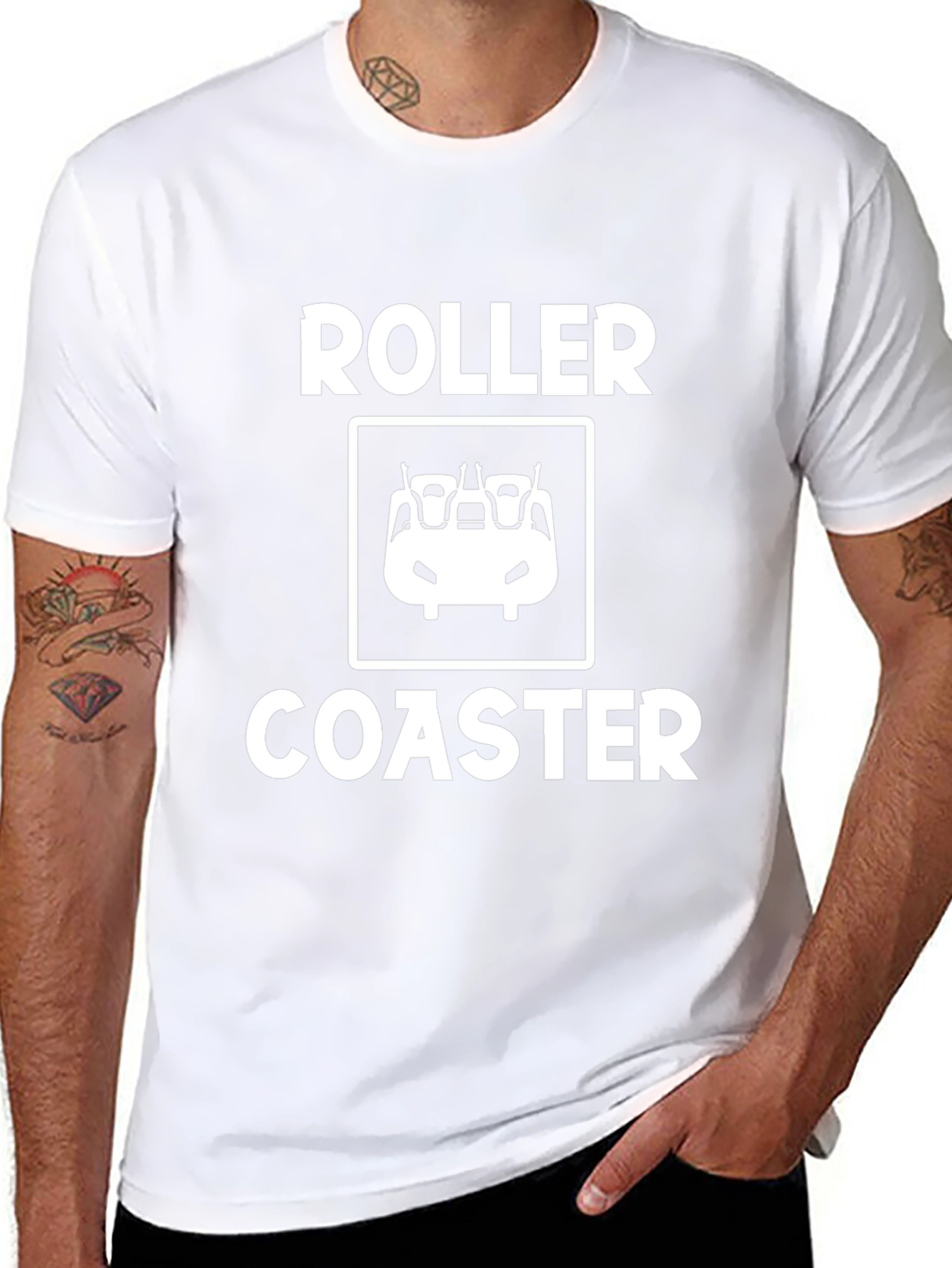 Roller Coaster Graphic Tee - Ride the Thrill!
