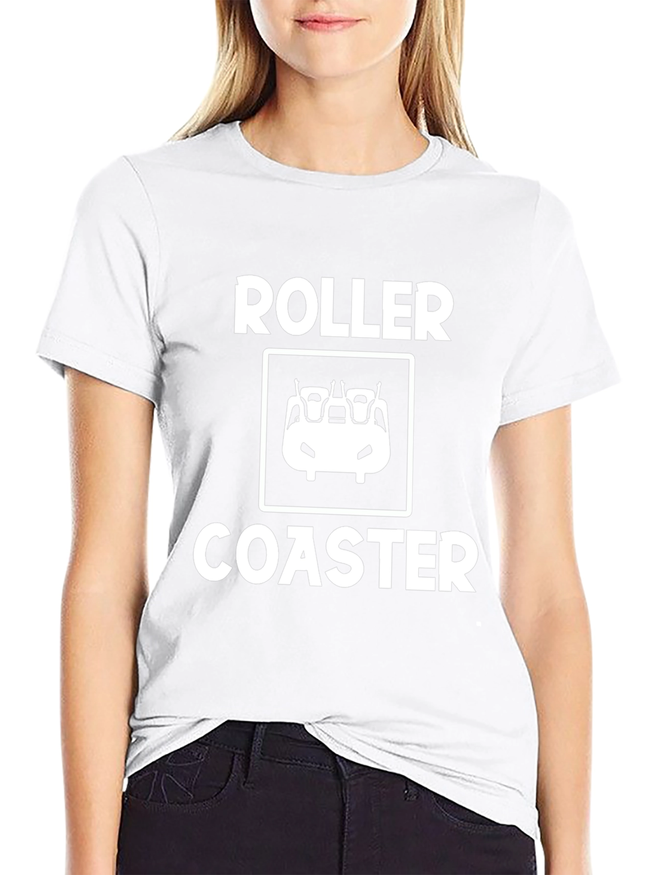 Roller Coaster Graphic Tee - Ride the Thrill!