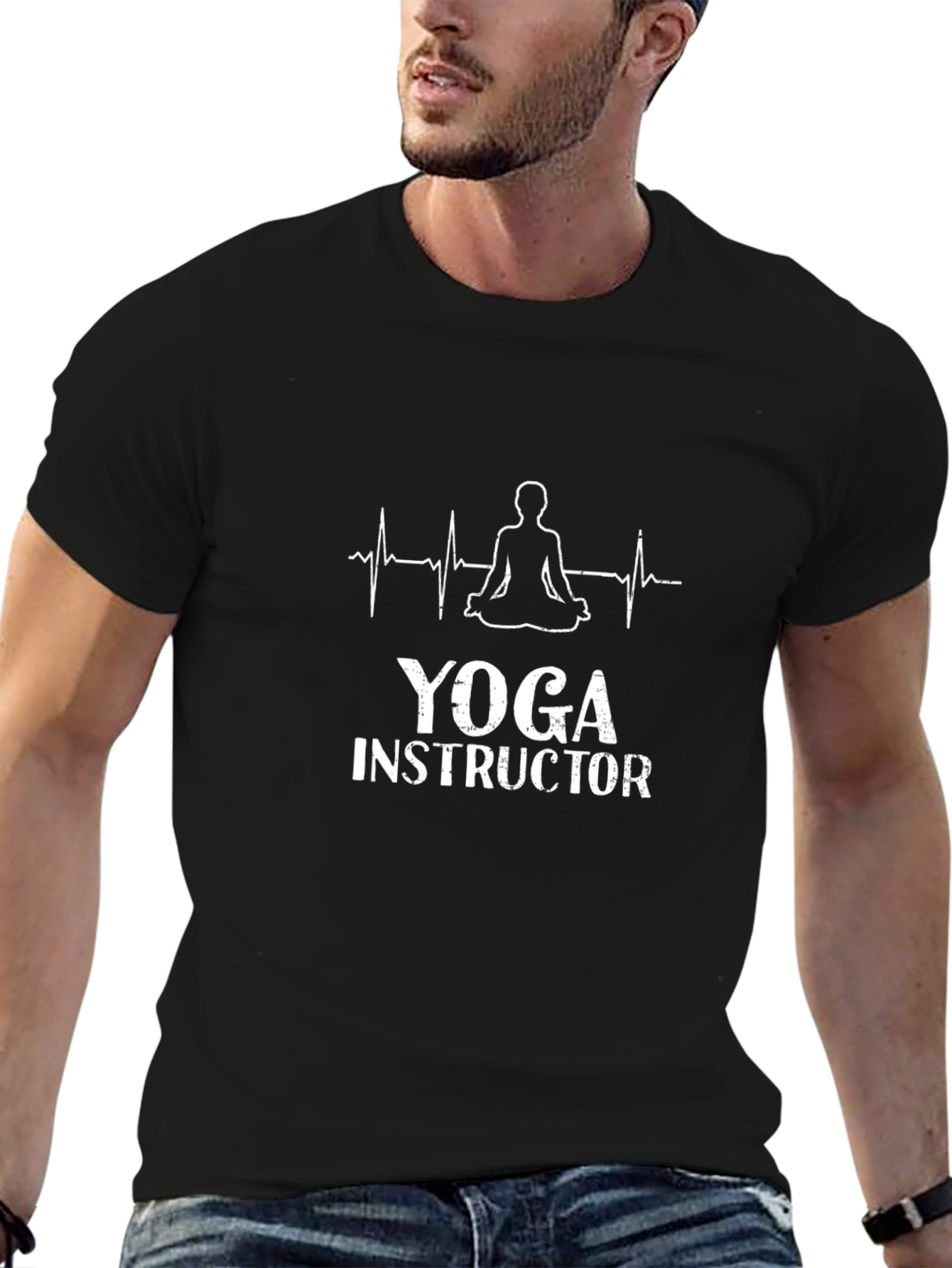 Yoga Instructor Graphic Tee - Meditation Design