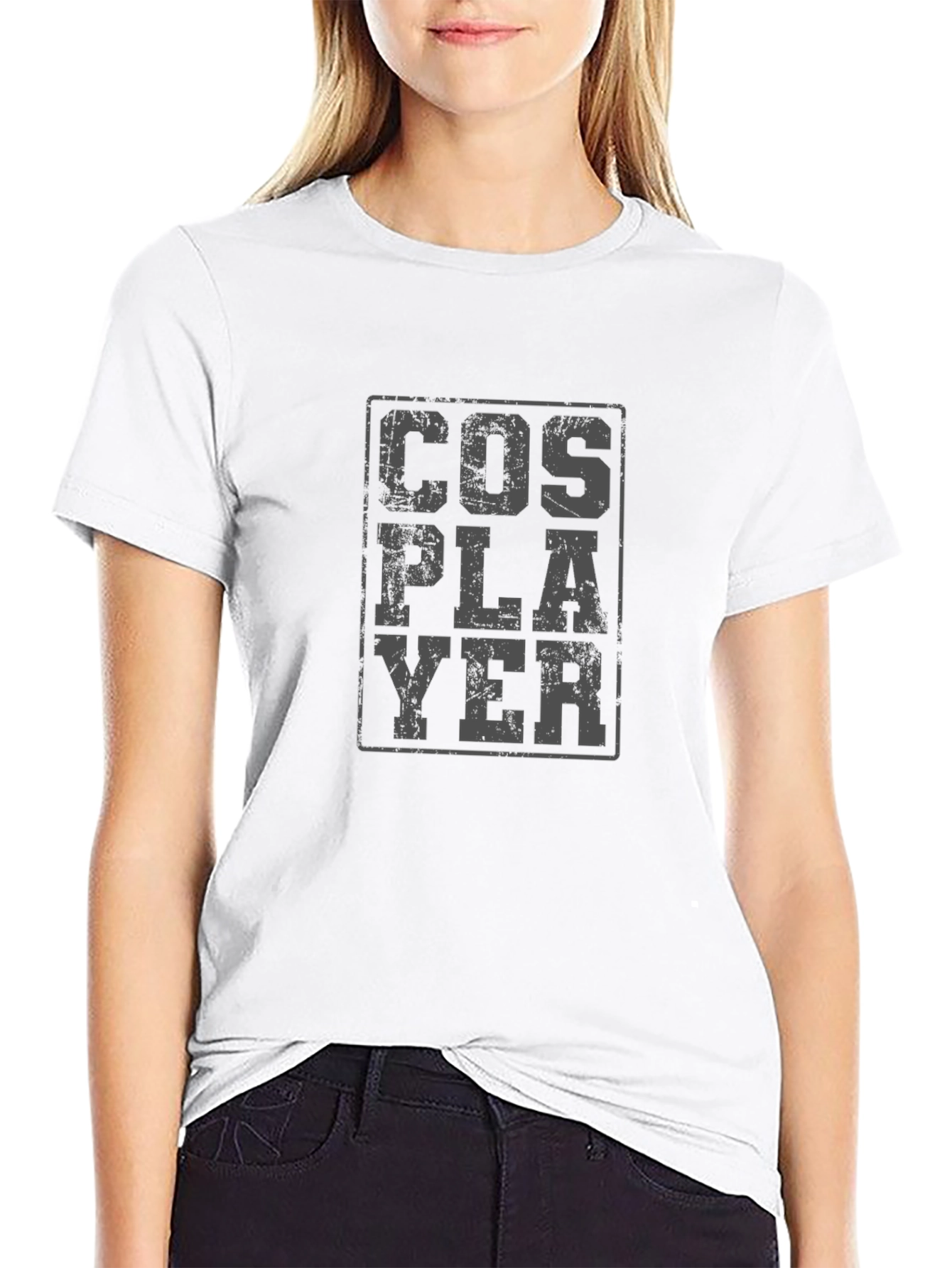 Cosplayer Graphic T-Shirt - Distressed Design