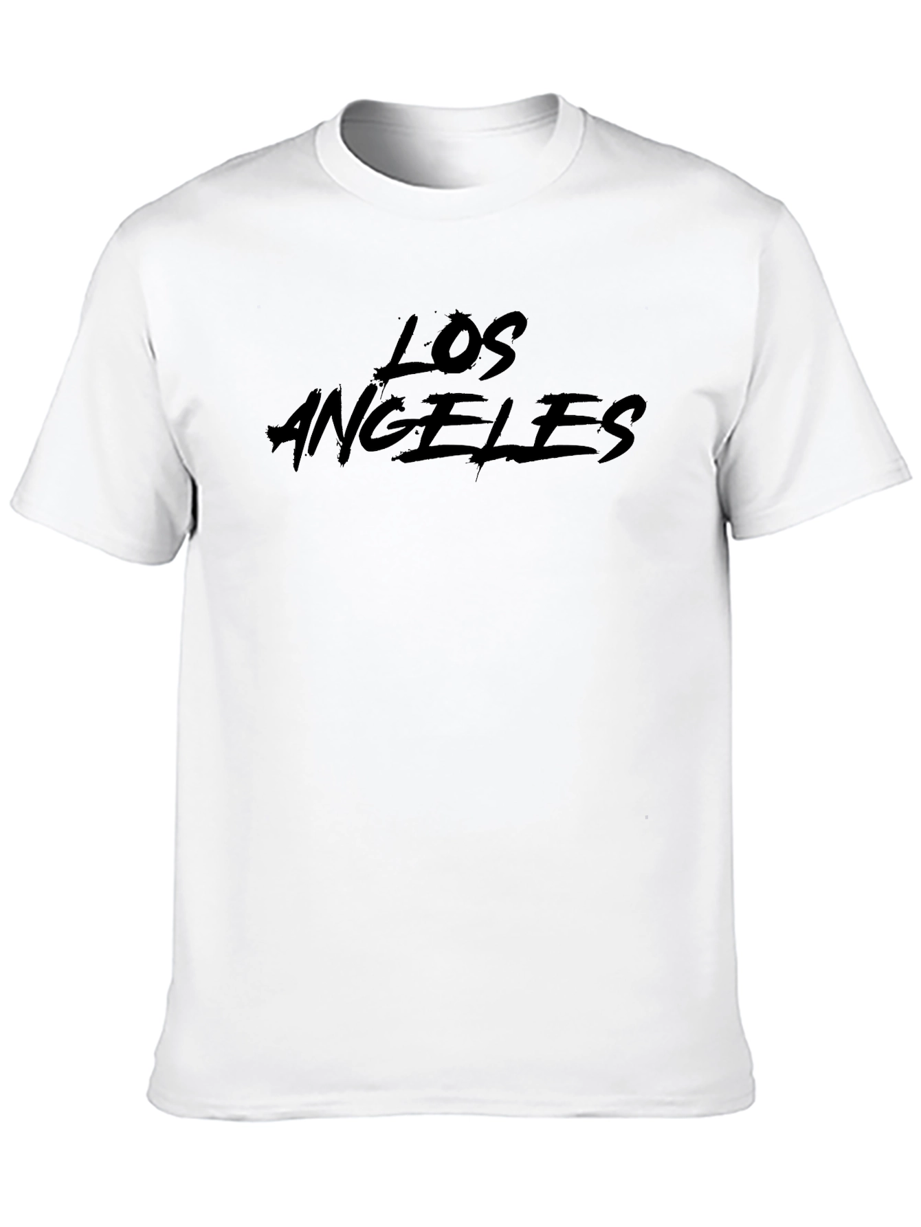 Los Angeles Graphic T-Shirt - Black Crew Neck Tee