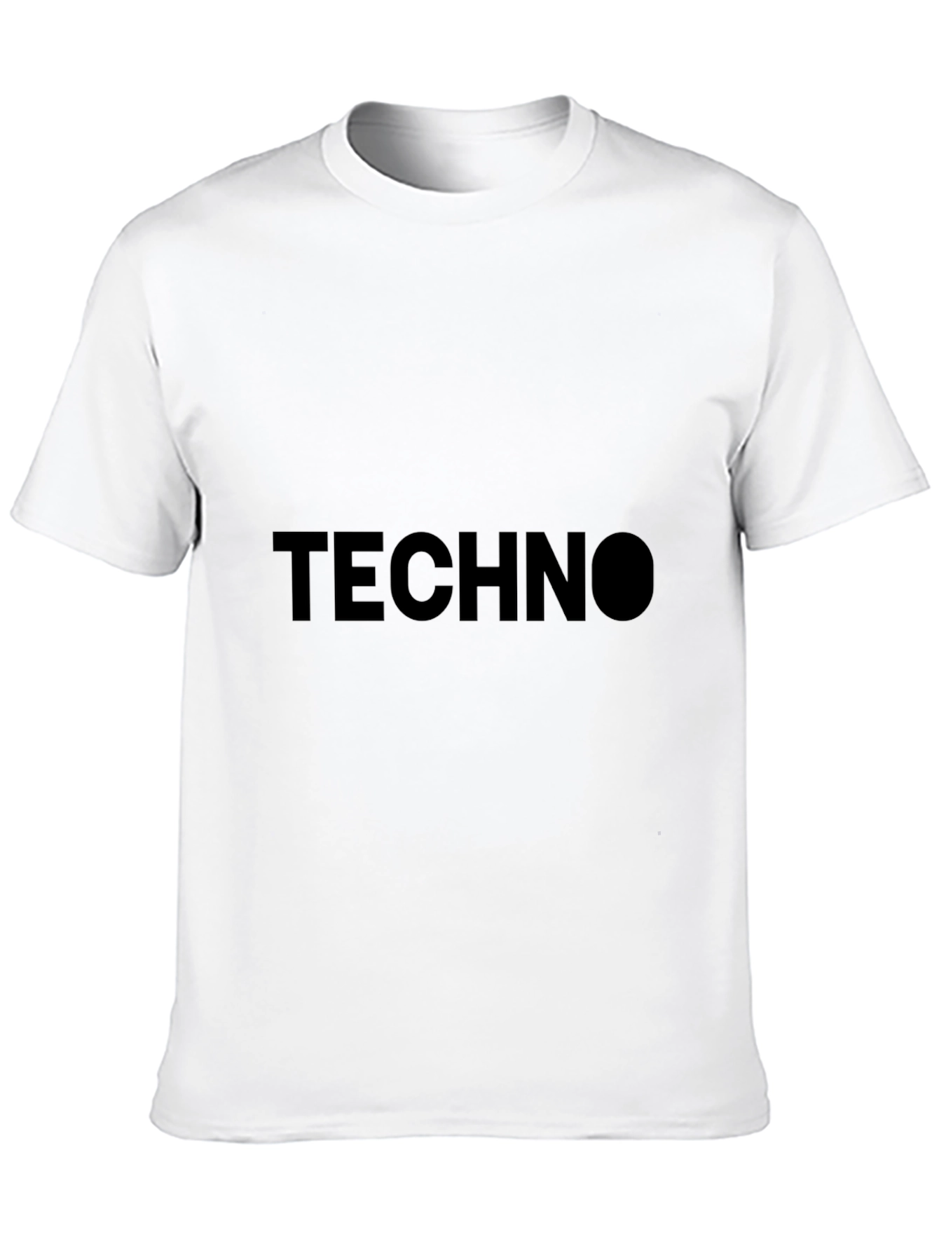 Techno Black T-Shirt - Modern Minimalist Style