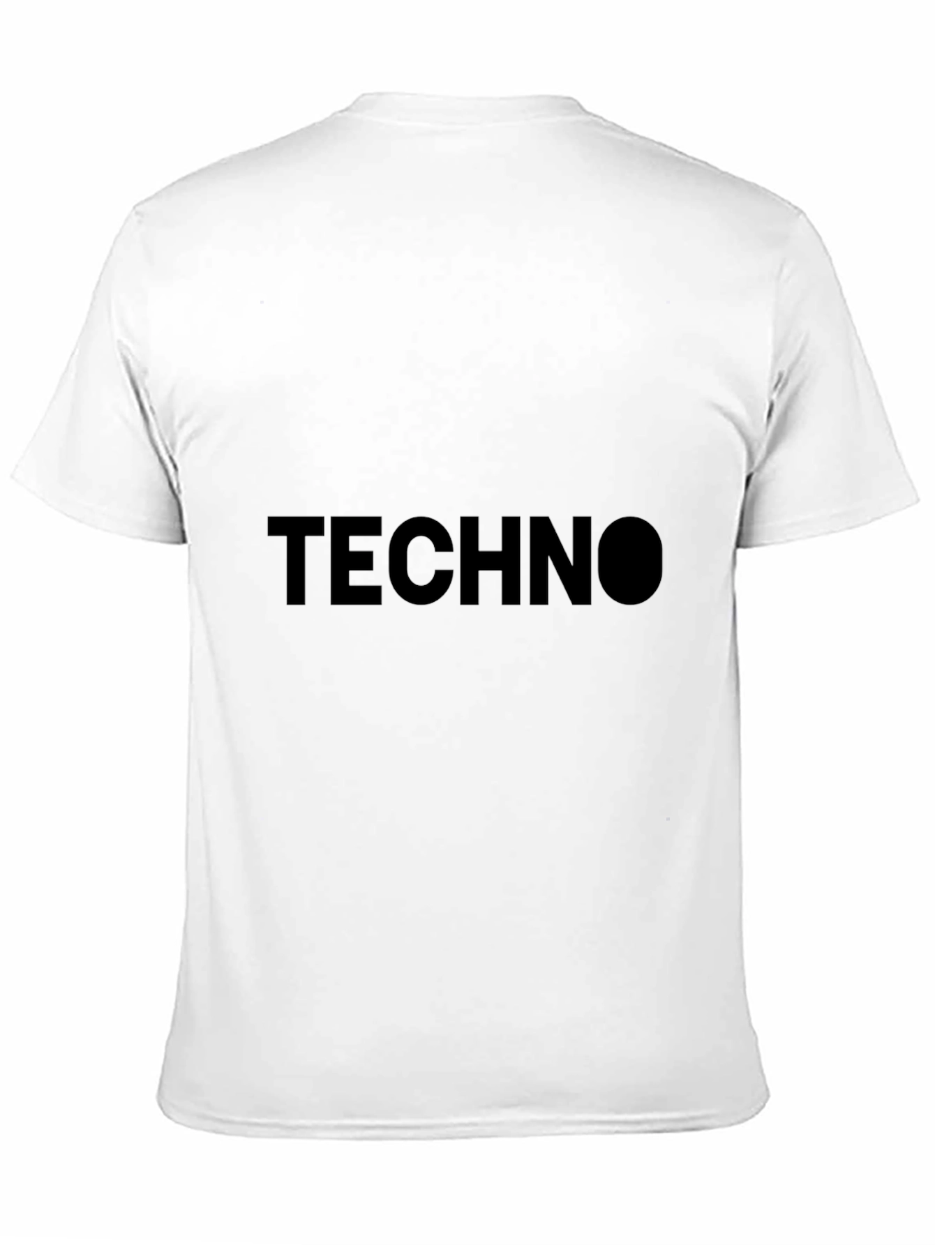 Techno Black T-Shirt - Modern Minimalist Style