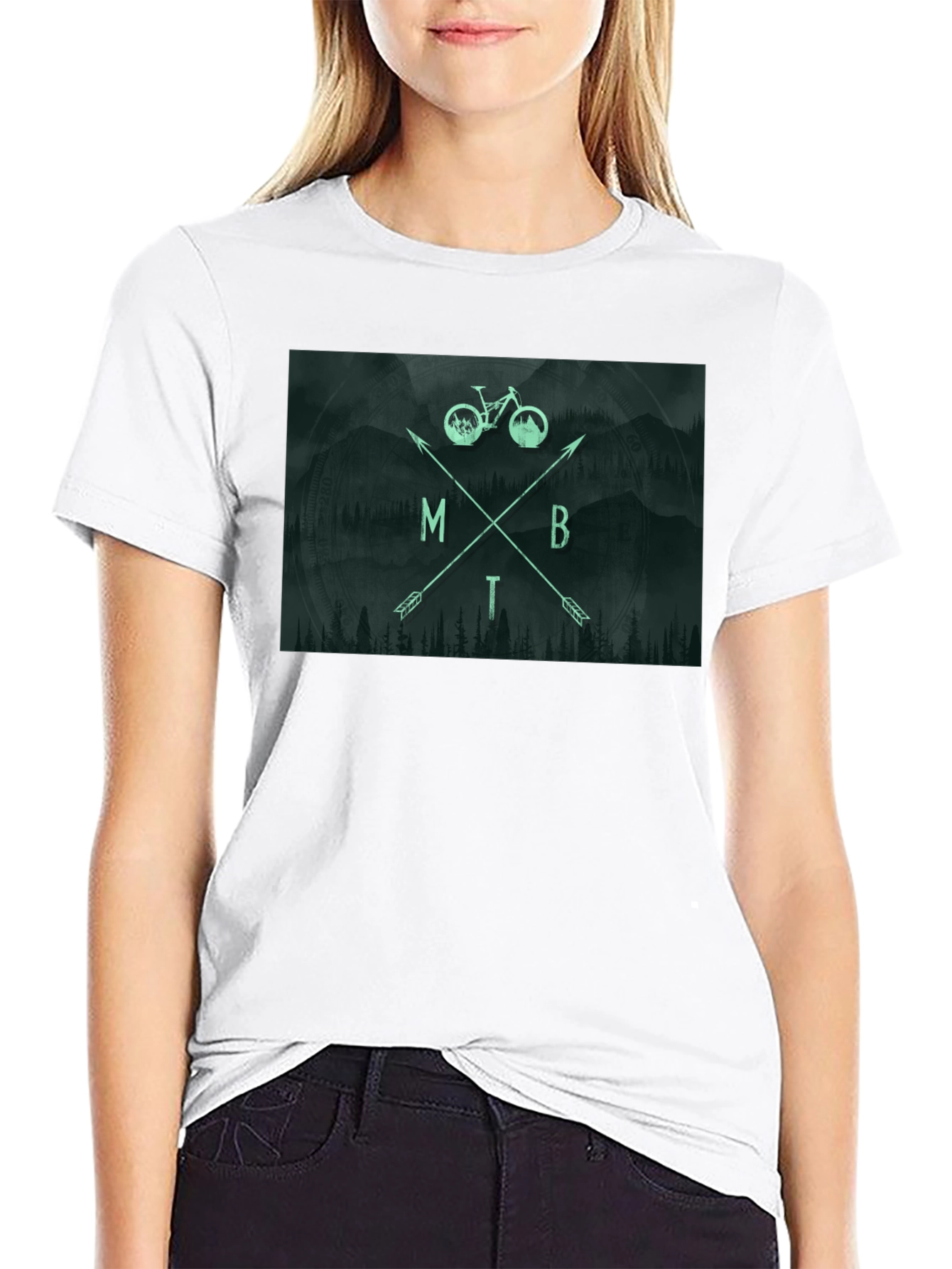 Mountain Biking Arrow T-Shirt