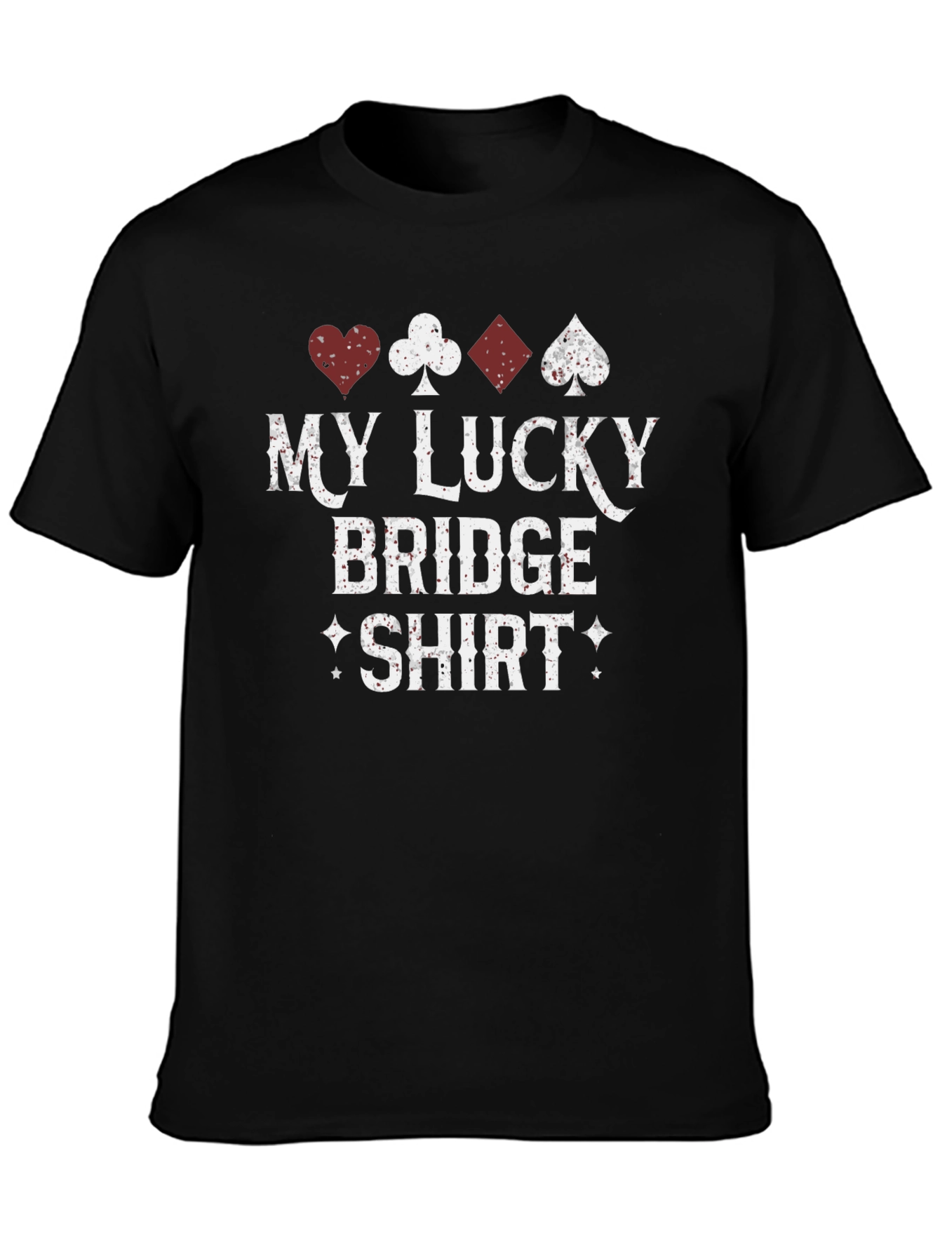 Lucky Bridge Shirt - Playing Card Suit Design