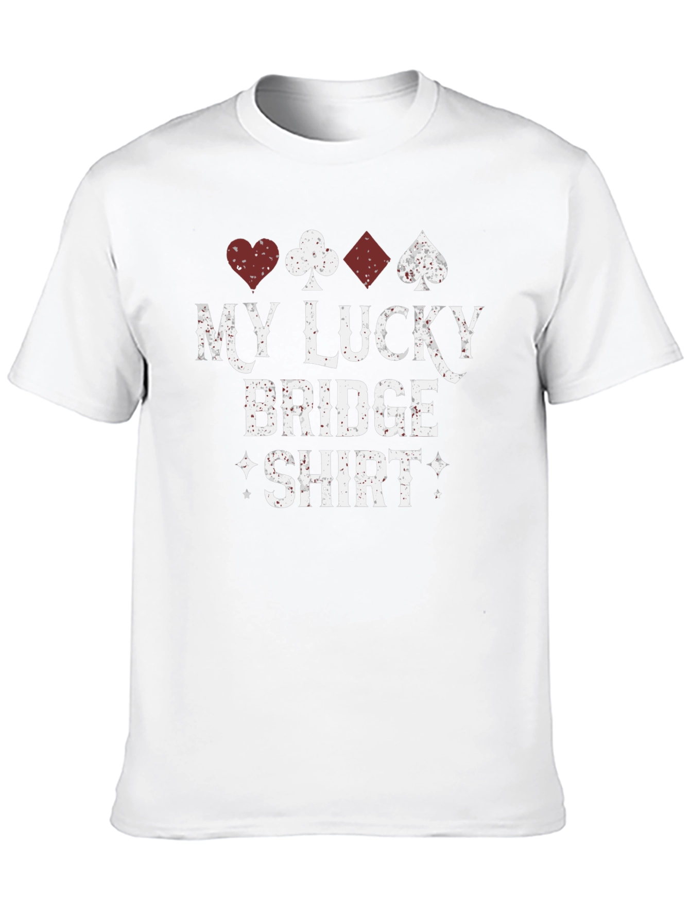 Lucky Bridge Shirt - Playing Card Suit Design