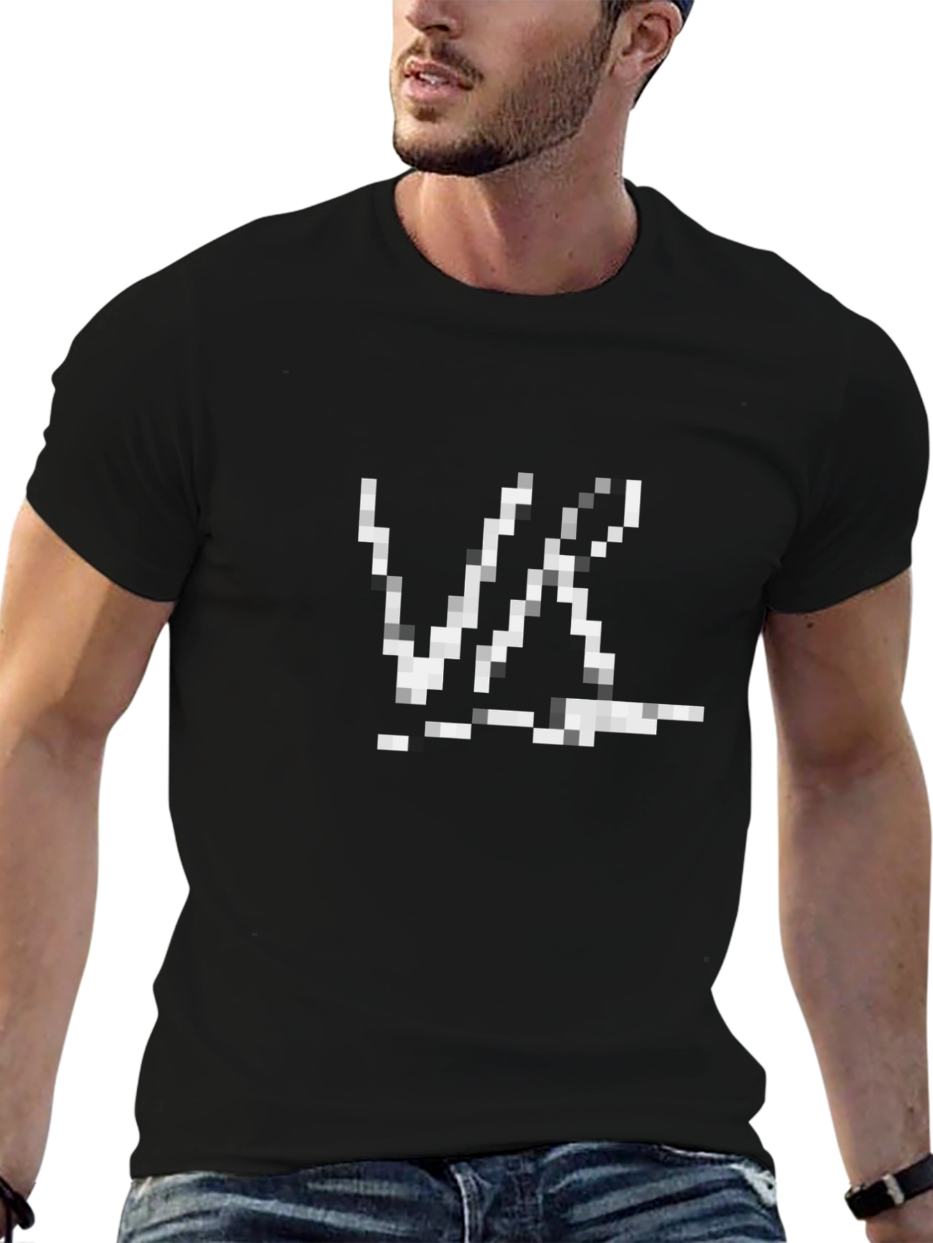 Pixelated VR Black T-Shirt