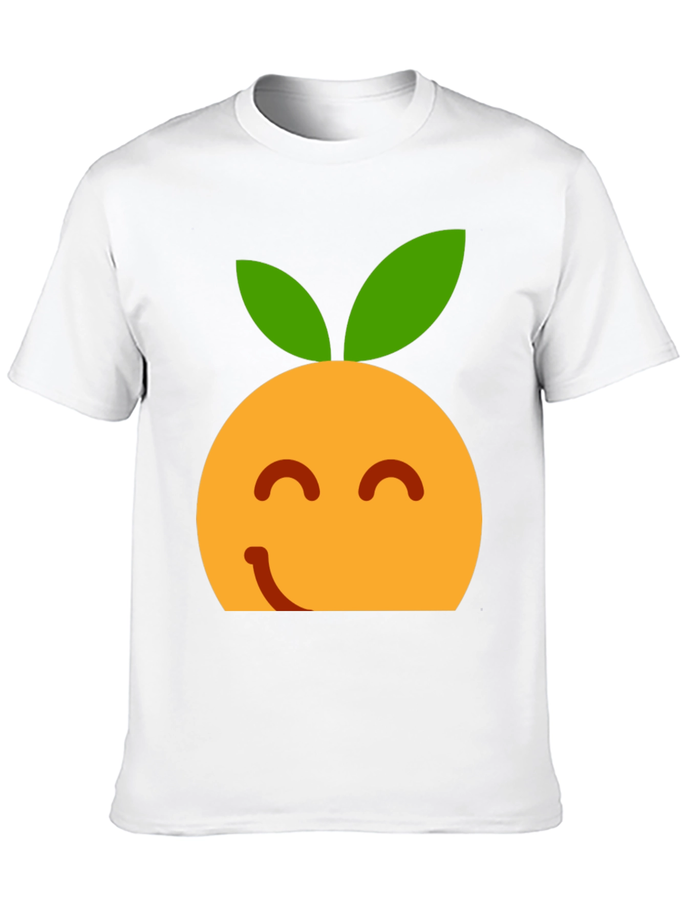 Orange Emoji T-Shirt - Happy Fruit Tee