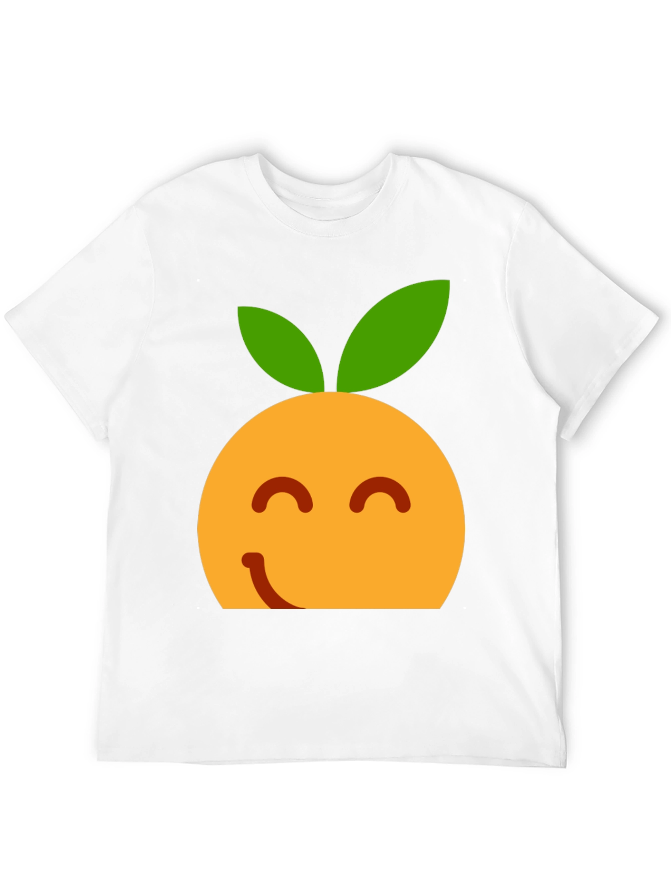 Orange Emoji T-Shirt - Happy Fruit Tee