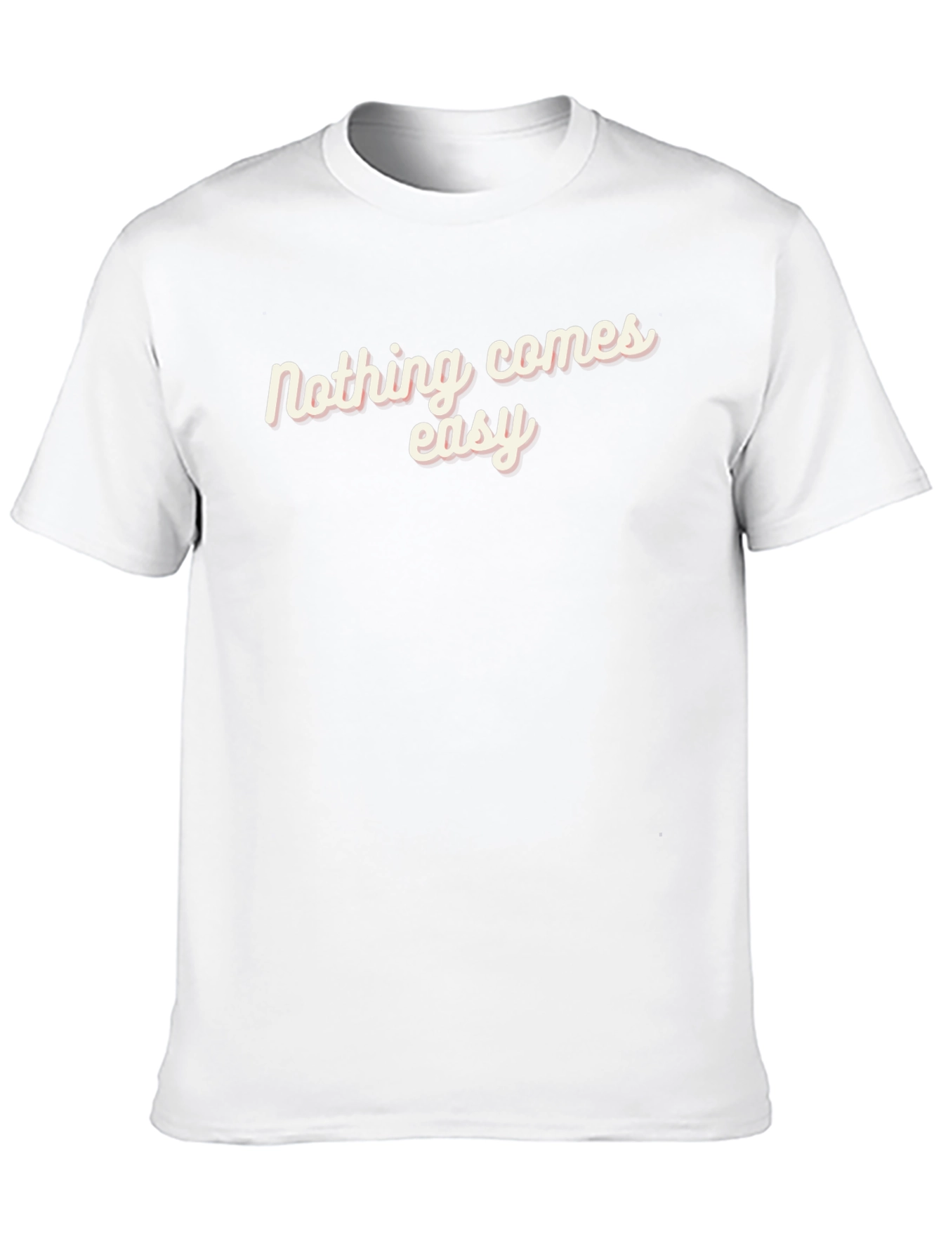 Nothing Comes Easy Black Graphic Tee