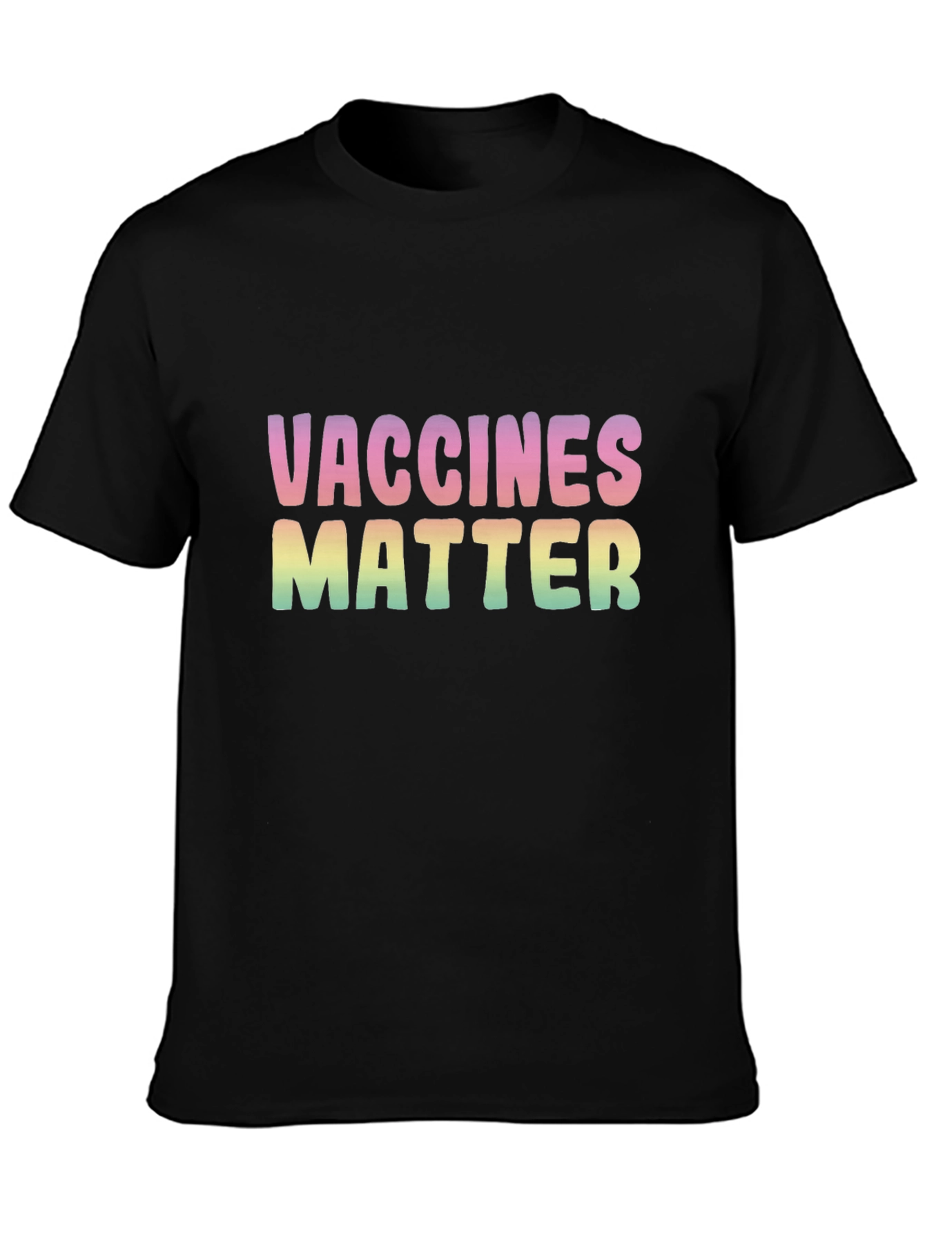 Vaccines Matter Graphic Tee - Unisex Black T-Shirt