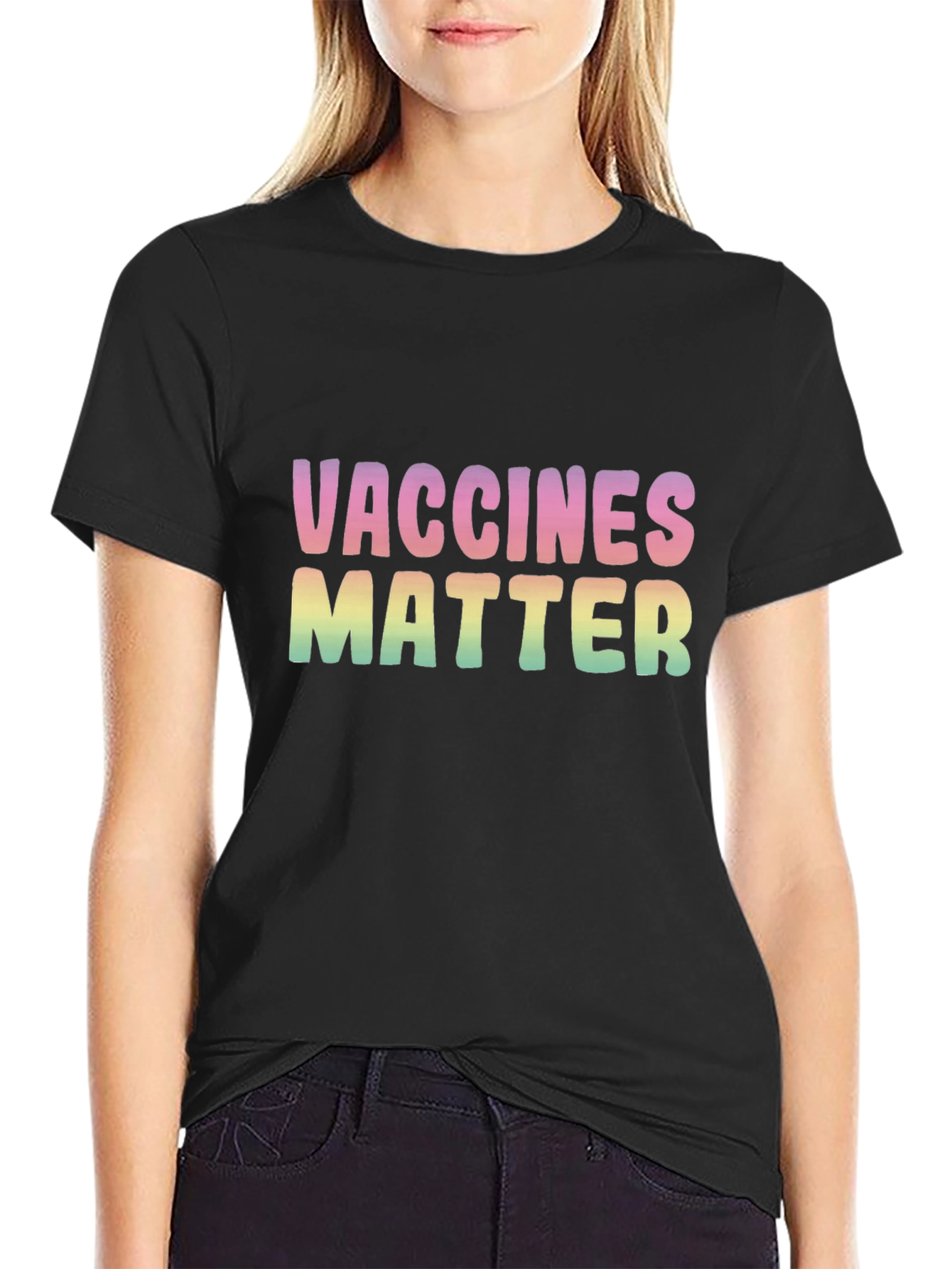 Vaccines Matter Graphic Tee - Unisex Black T-Shirt