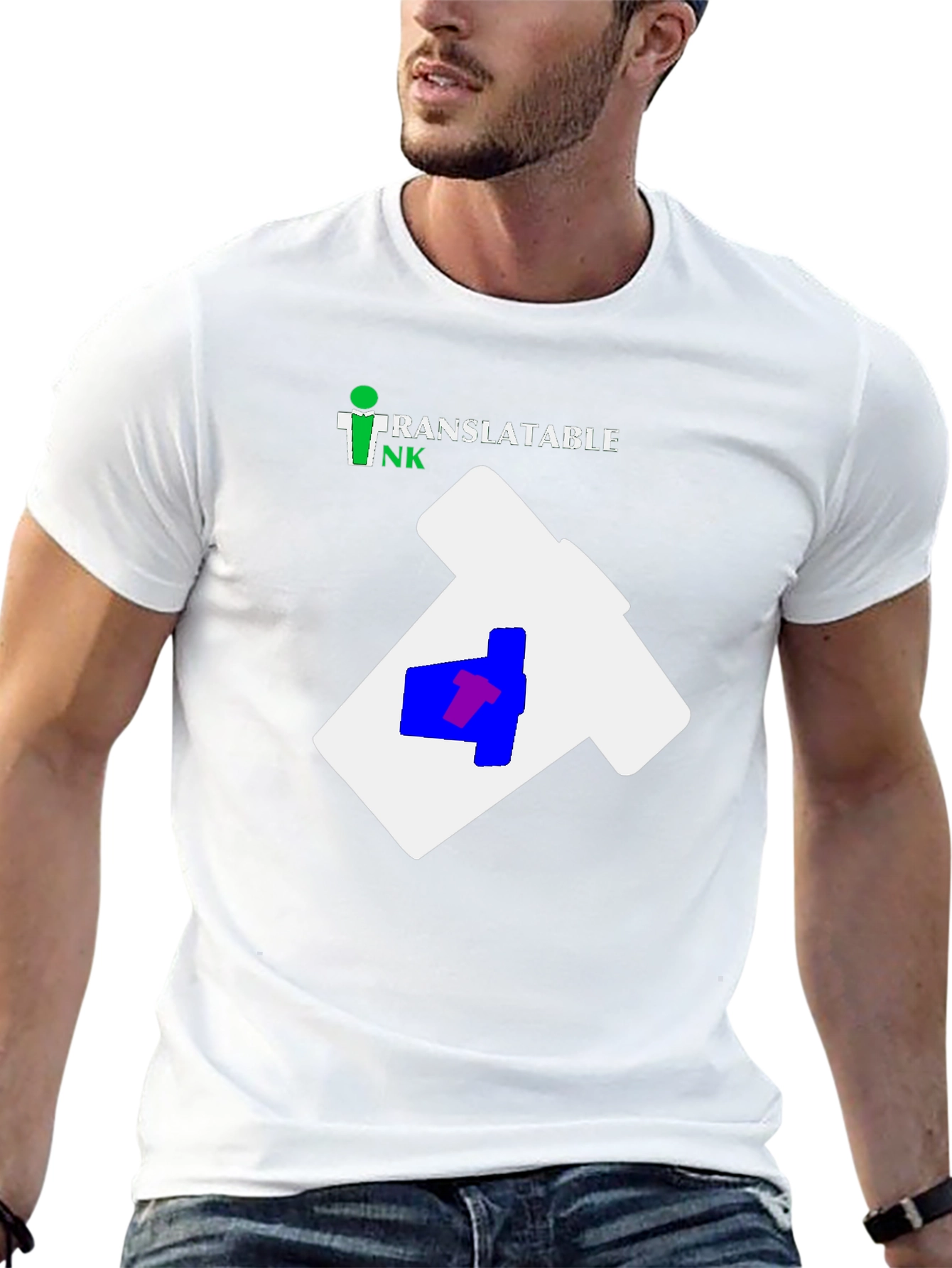 Stylish Mens Black Graphic T-Shirt