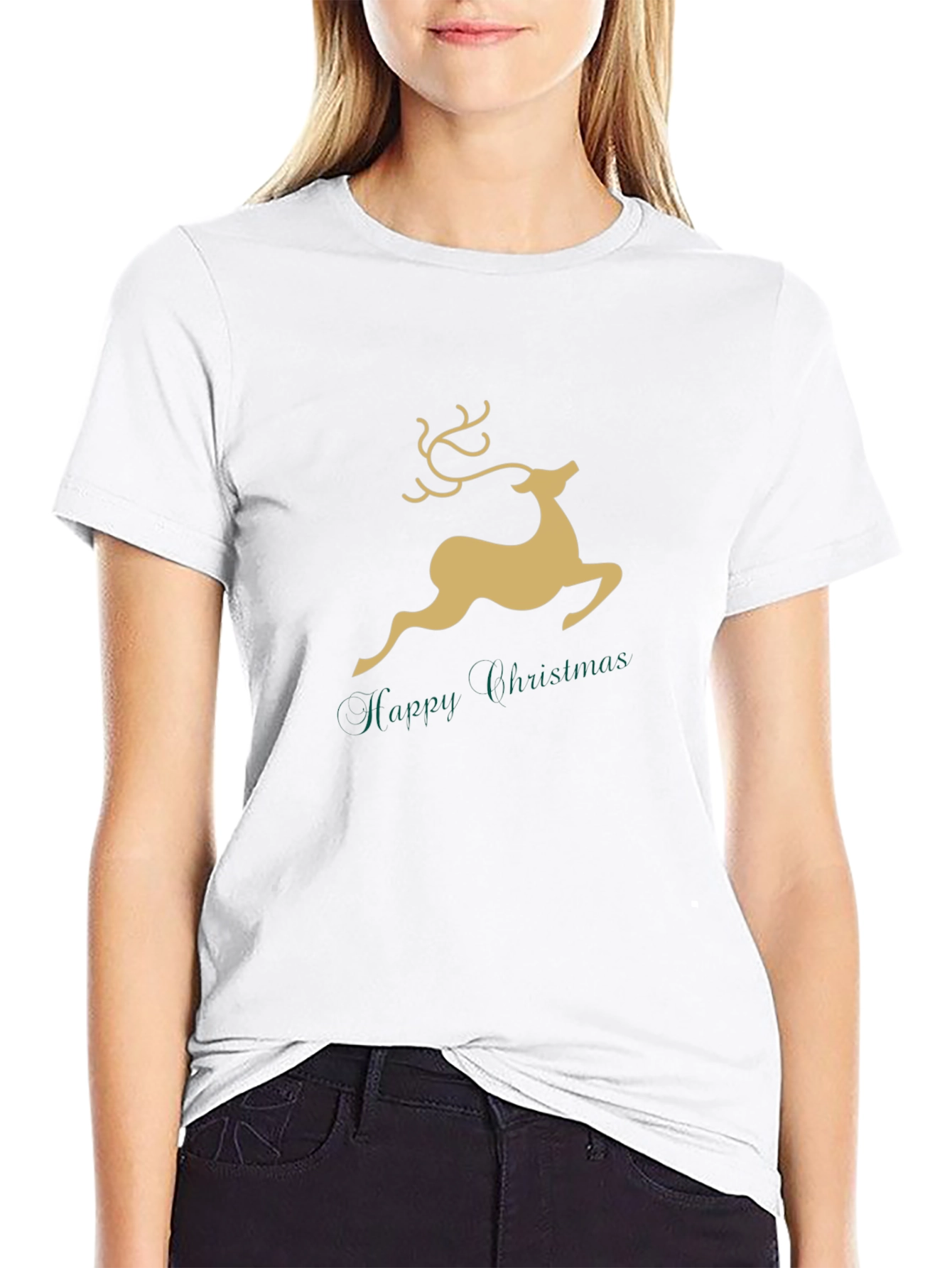 Festive Reindeer Christmas T-Shirt