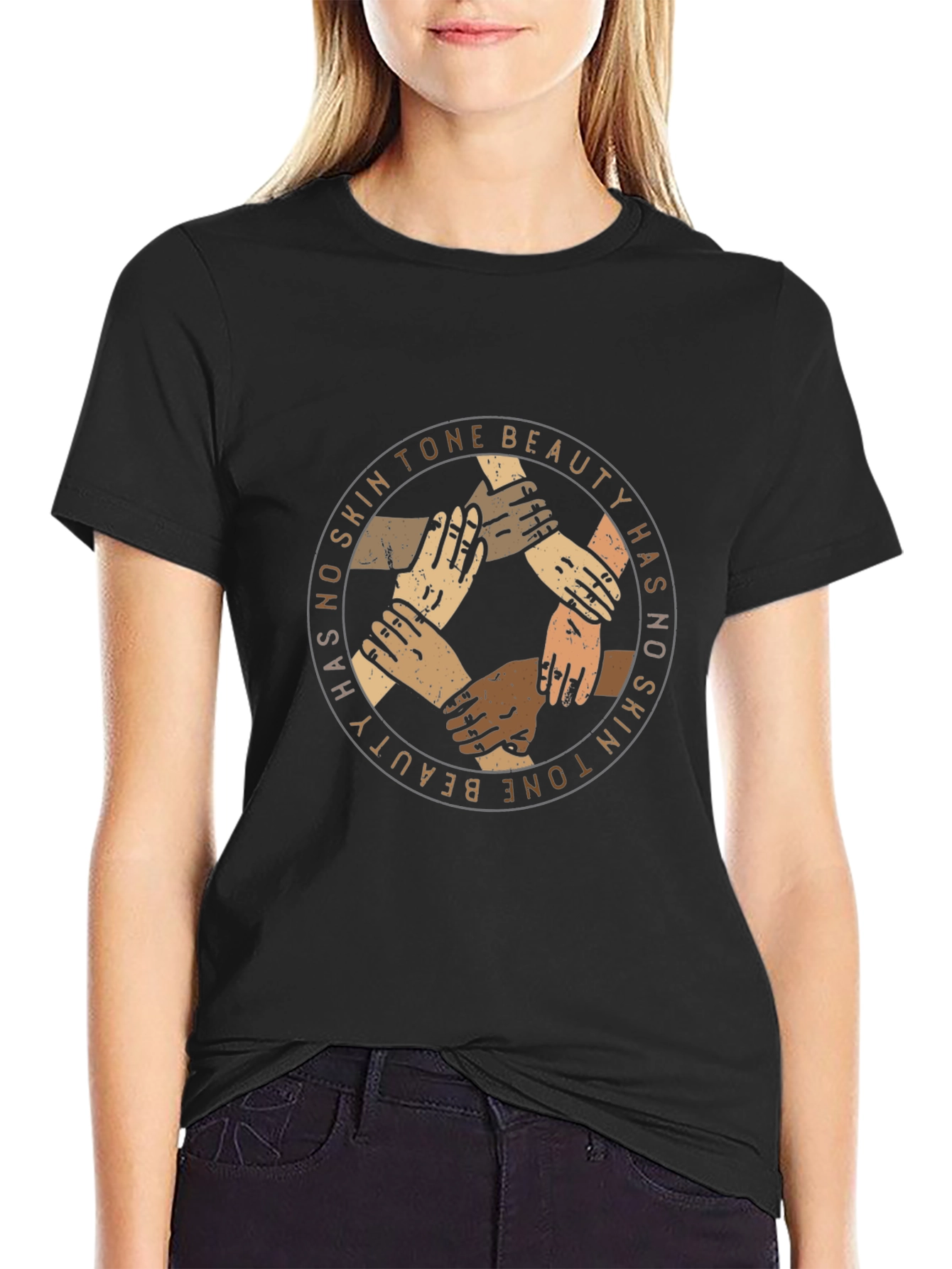 Unity Hands T-Shirt - Beauty Has No Skin Tone