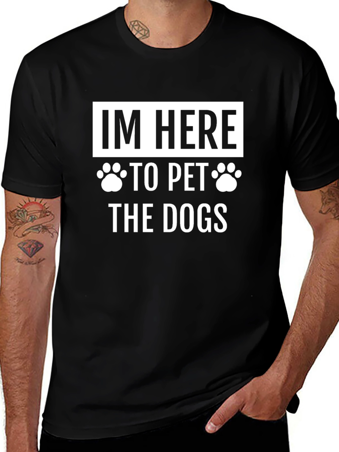 Im Here to Pet the Dogs Graphic T-Shirt