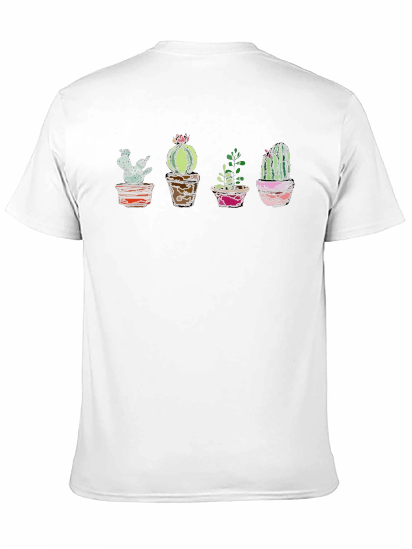 Cactus Potted Plant T-Shirt - Cool Graphic Tee