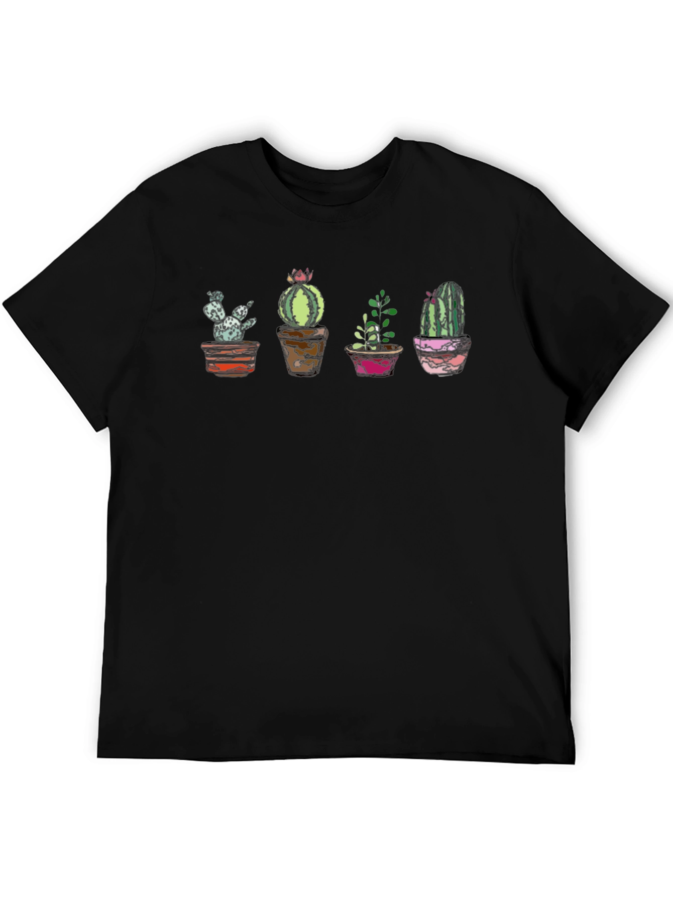 Cactus Potted Plant T-Shirt - Cool Graphic Tee