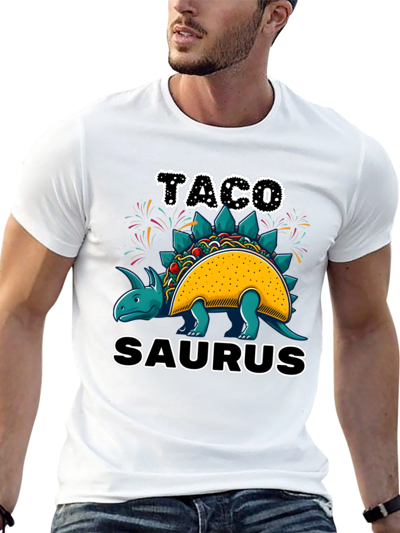Taco-Saurus Black T-Shirt