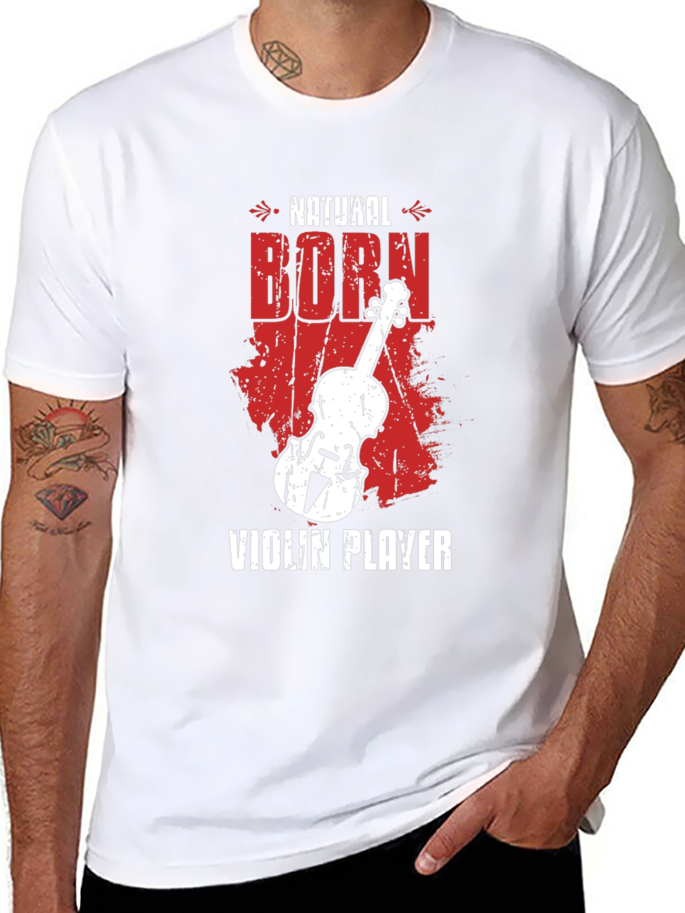 Natural Born Violin Player Graphic Tee