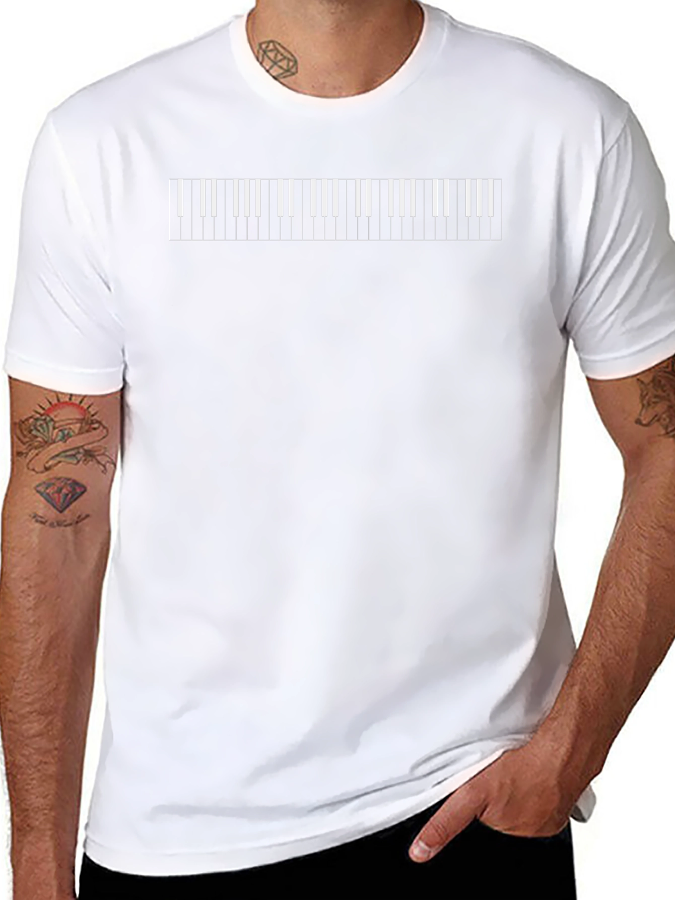 Piano Keys Graphic T-Shirt - Musician Tee
