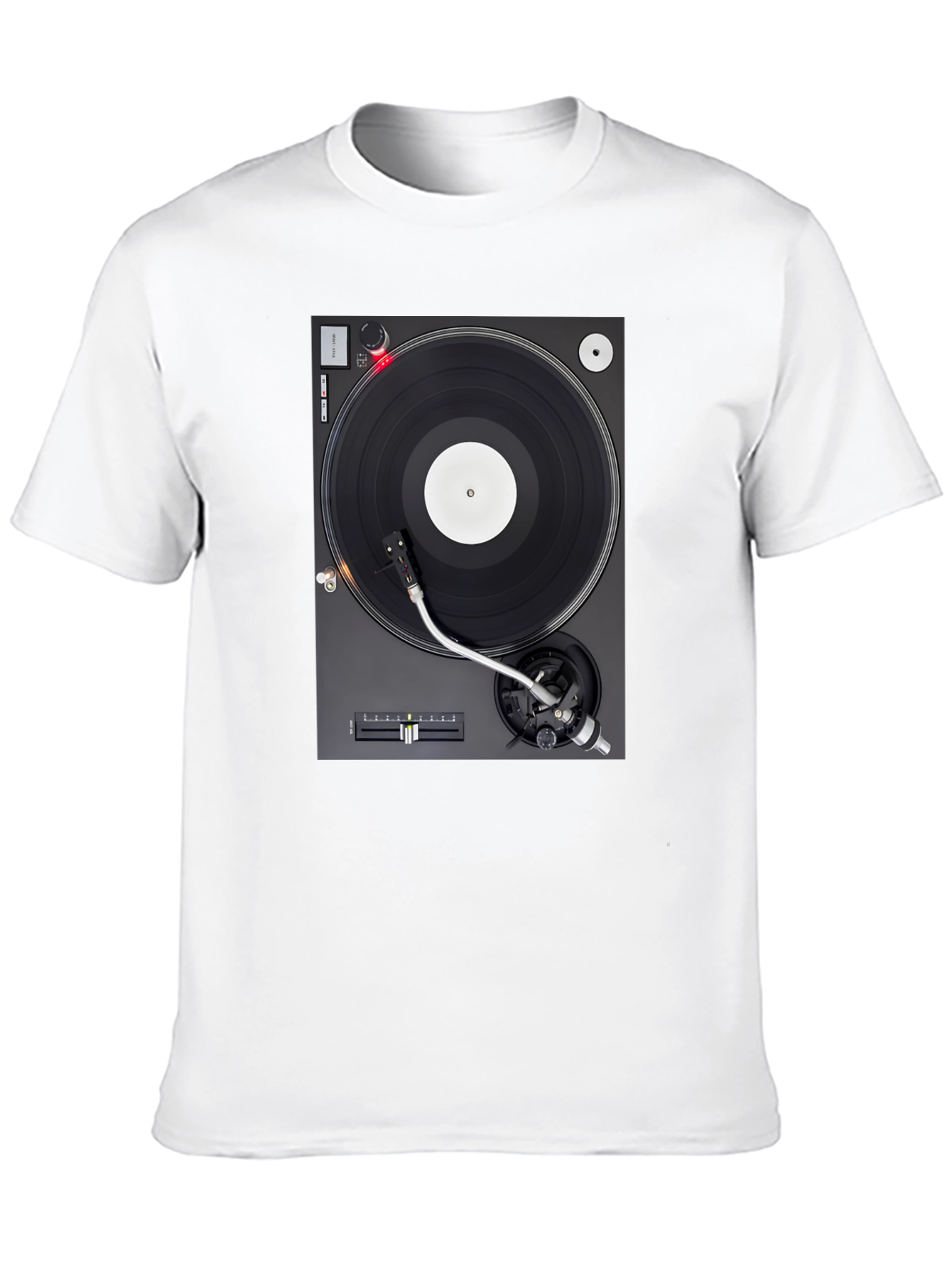 DJ Turntable Graphic Black T-Shirt