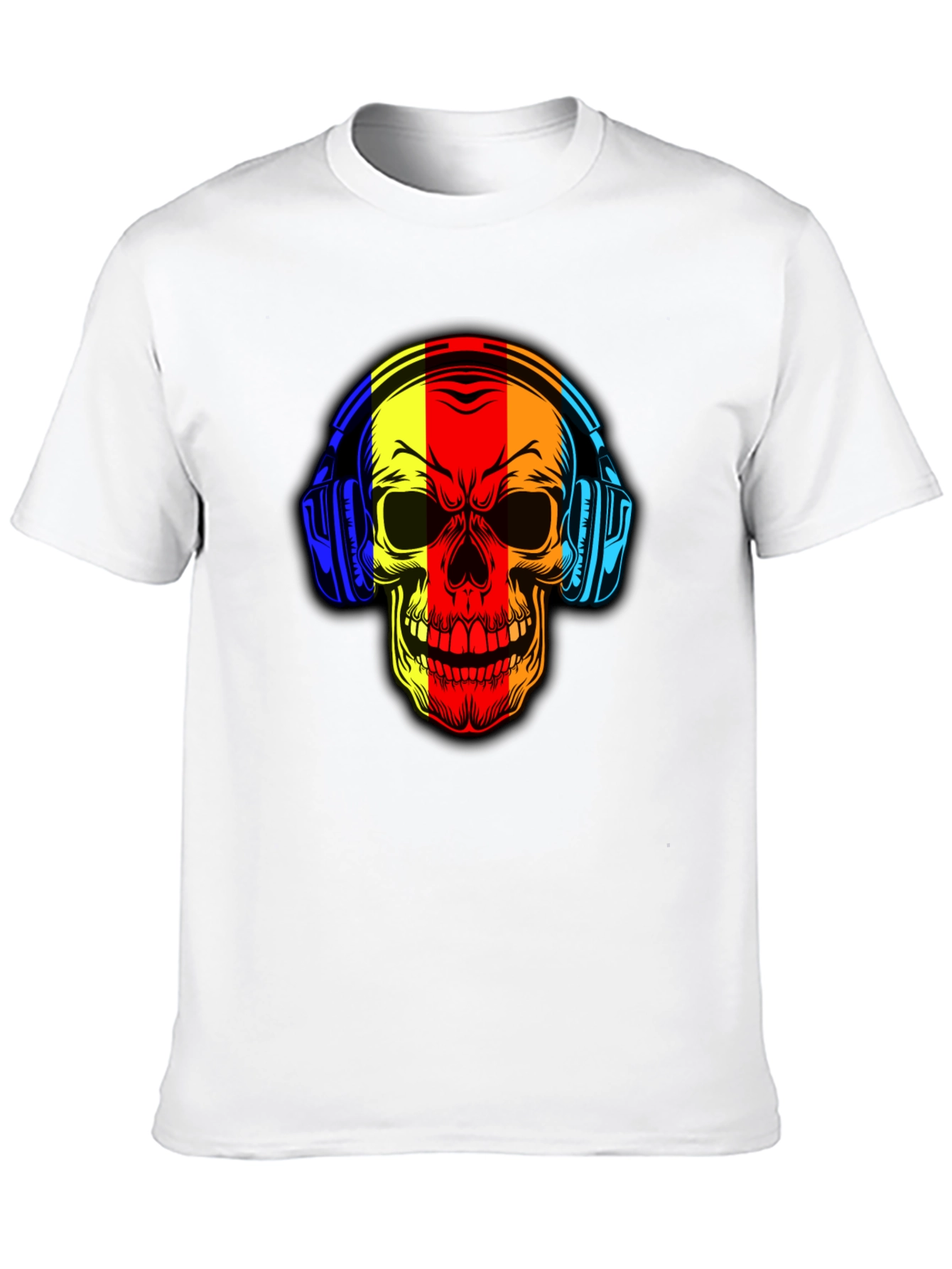 Skull Headphone Graphic Tee - Cool Music Lover Shirt