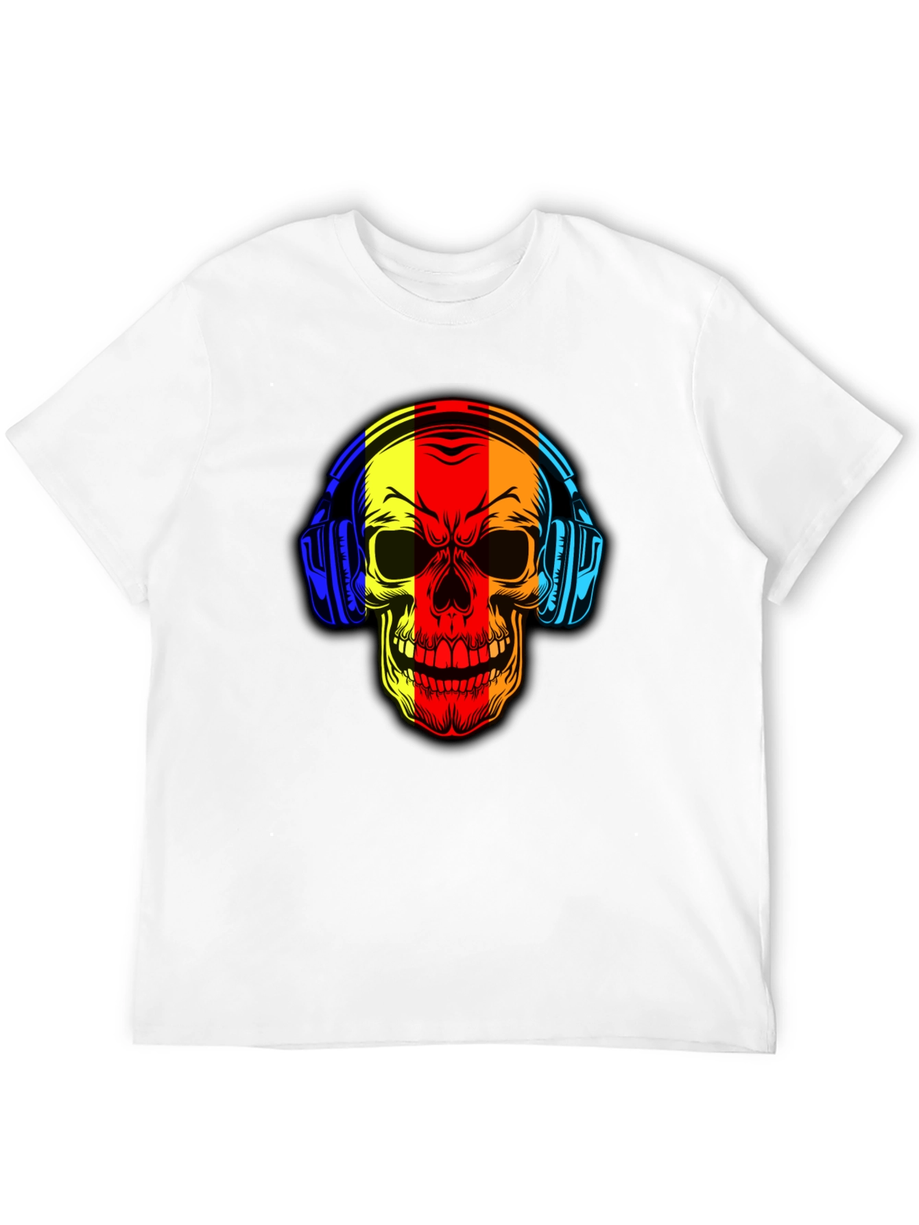 Skull Headphone Graphic Tee - Cool Music Lover Shirt