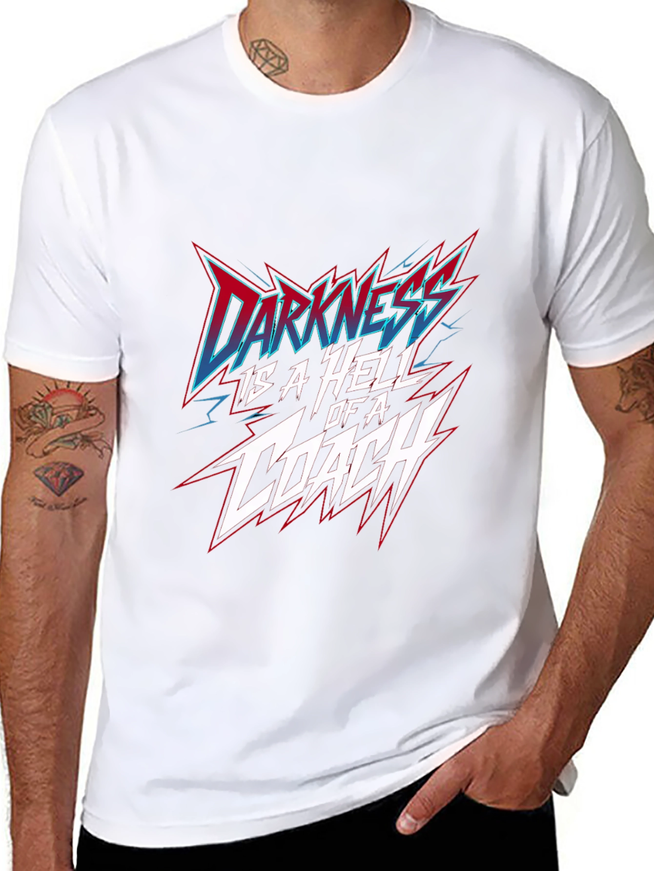 Darkness is a Hell of a Coach Black T-Shirt