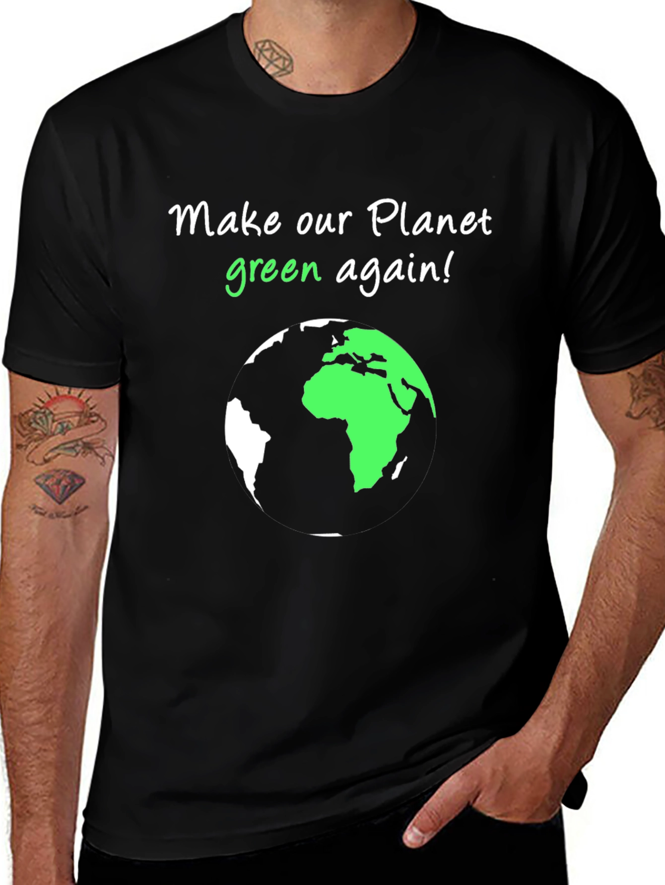 Eco-Friendly Make Our Planet Green Again Graphic Tee