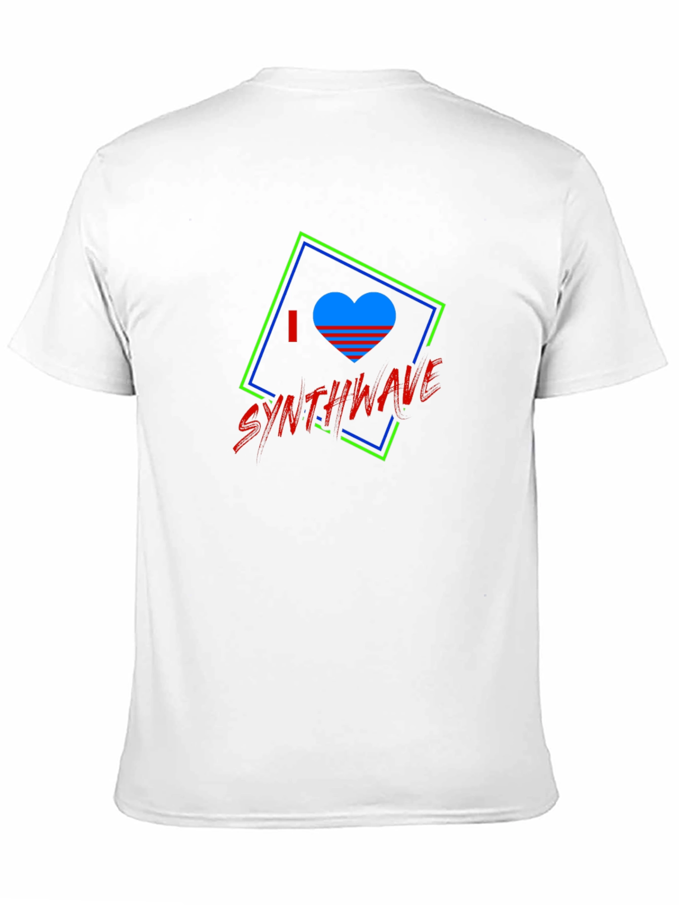 I Love Synthwave Graphic Tee - Black