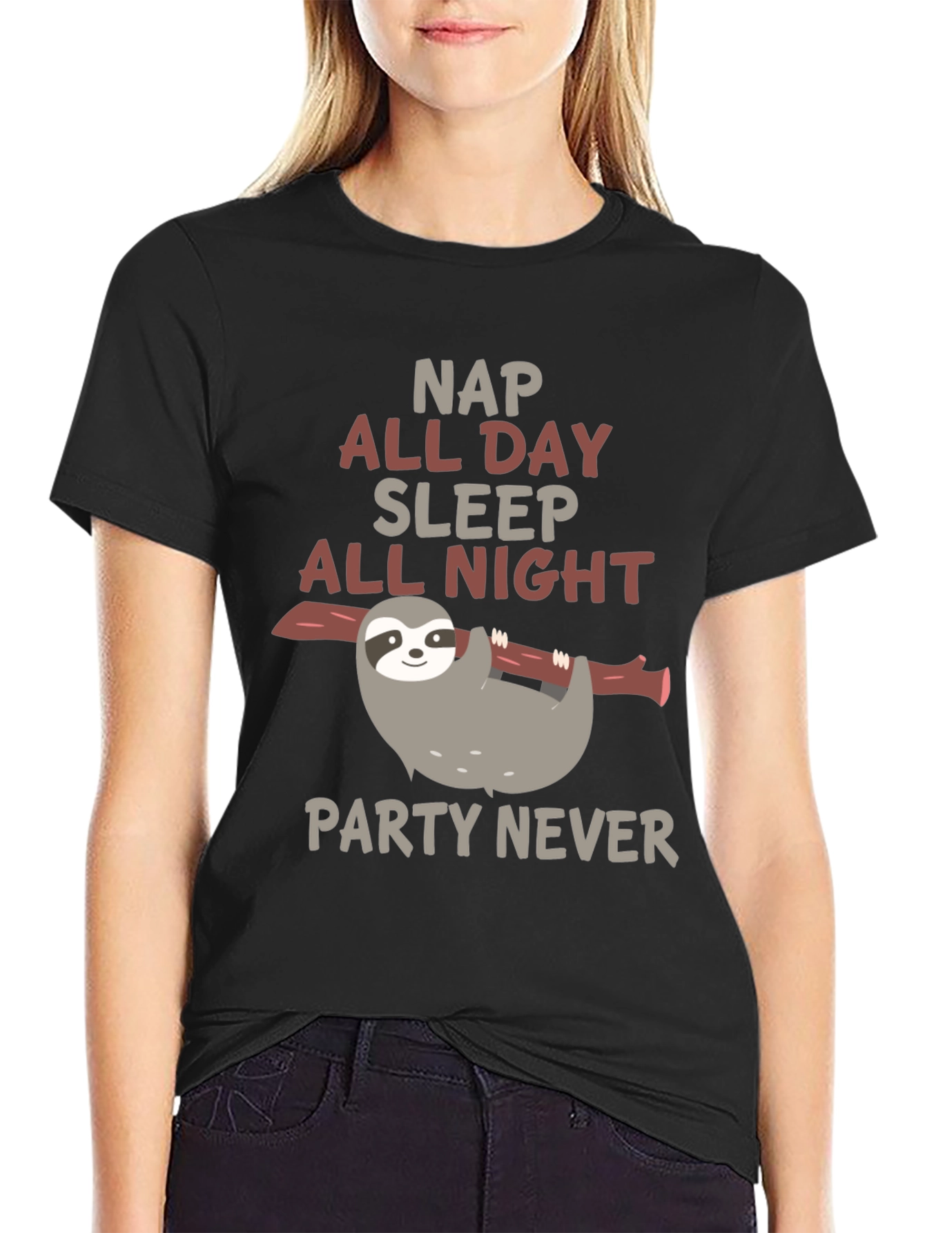 Sloth Nap All Day Sleep All Night T-Shirt