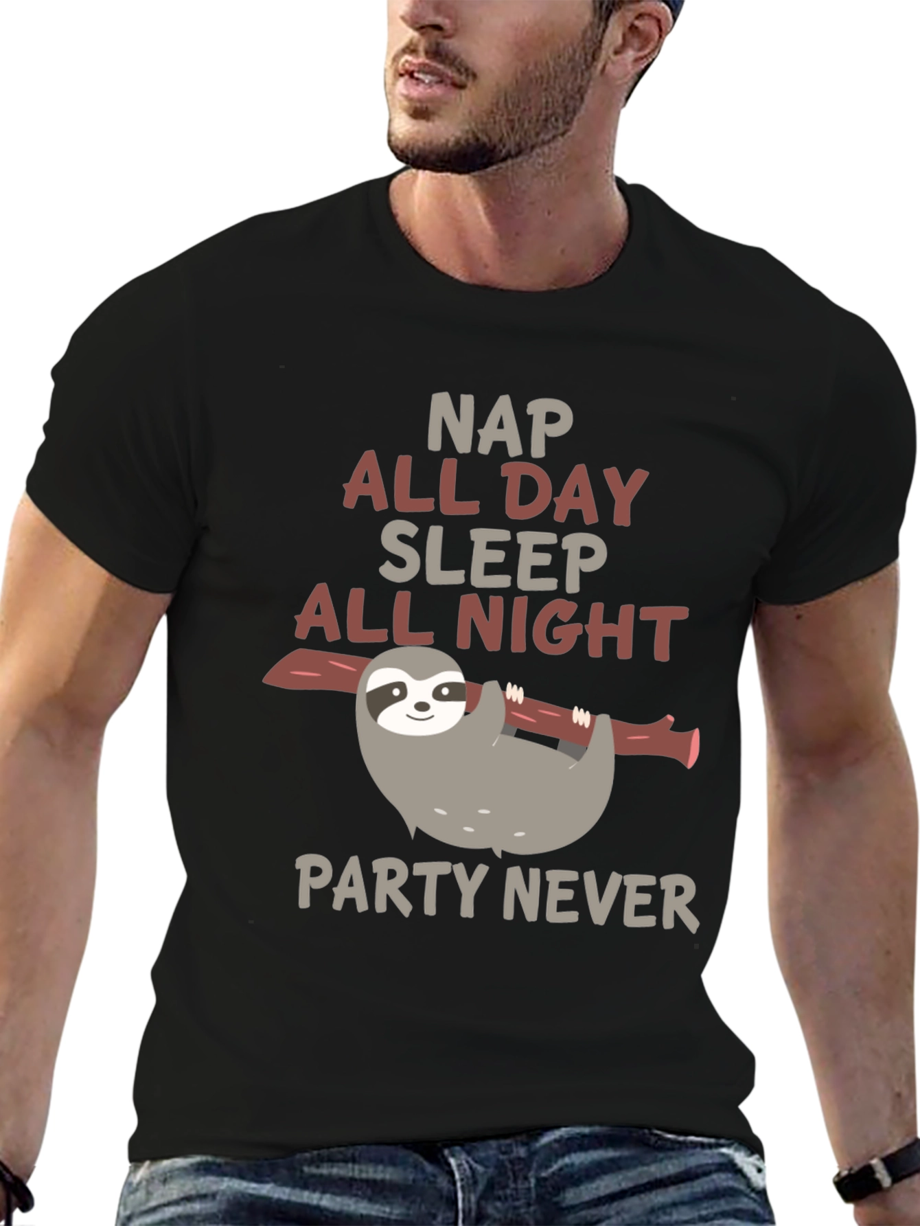 Sloth Nap All Day Sleep All Night T-Shirt