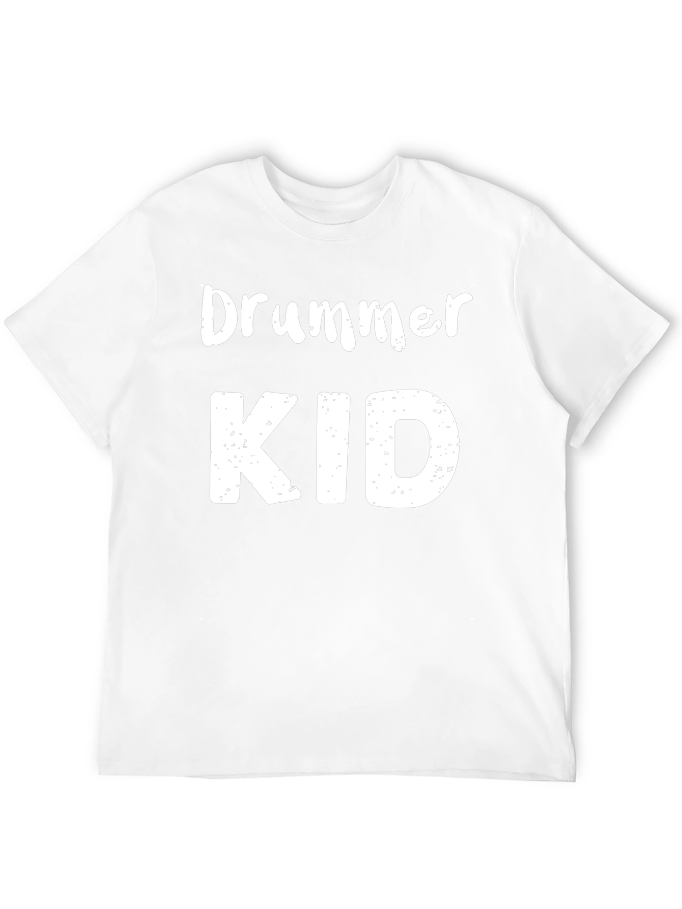 Drummer Kid Graphic Tee - Black Cotton T-Shirt