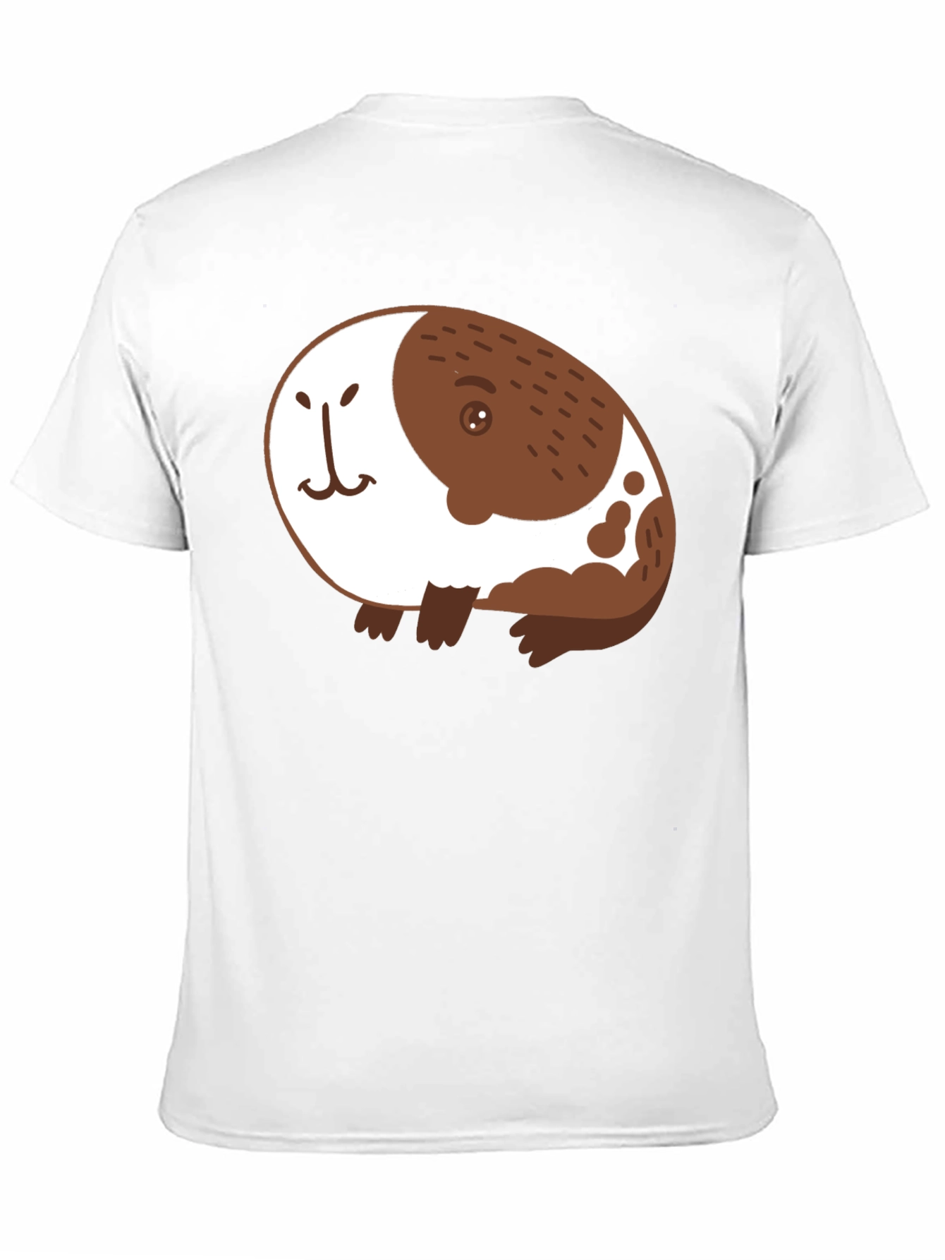 Cute Guinea Pig Graphic Black T-Shirt