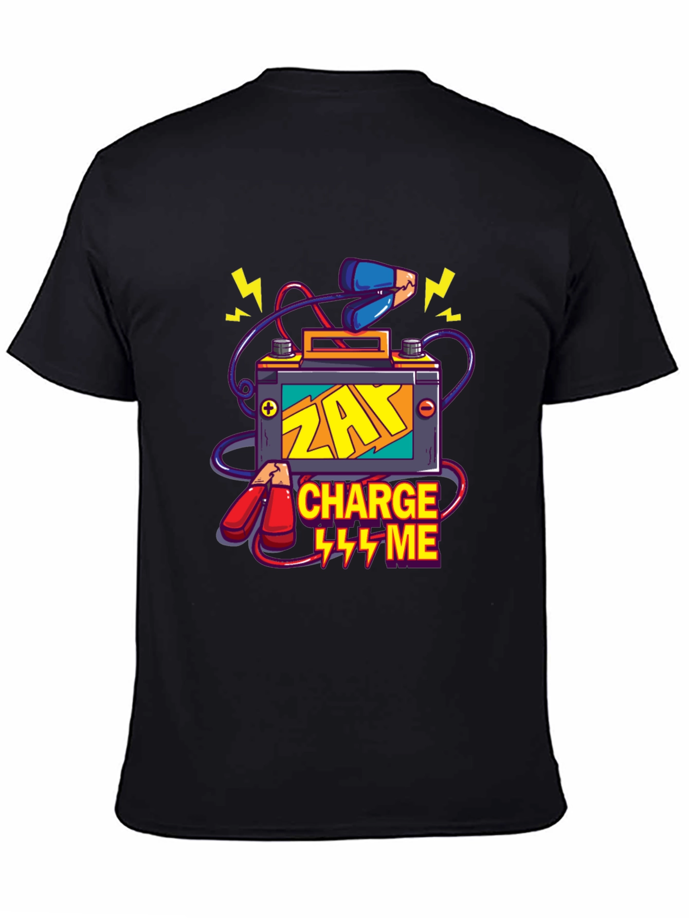 ZAY Charge Me Graphic T-Shirt - Black