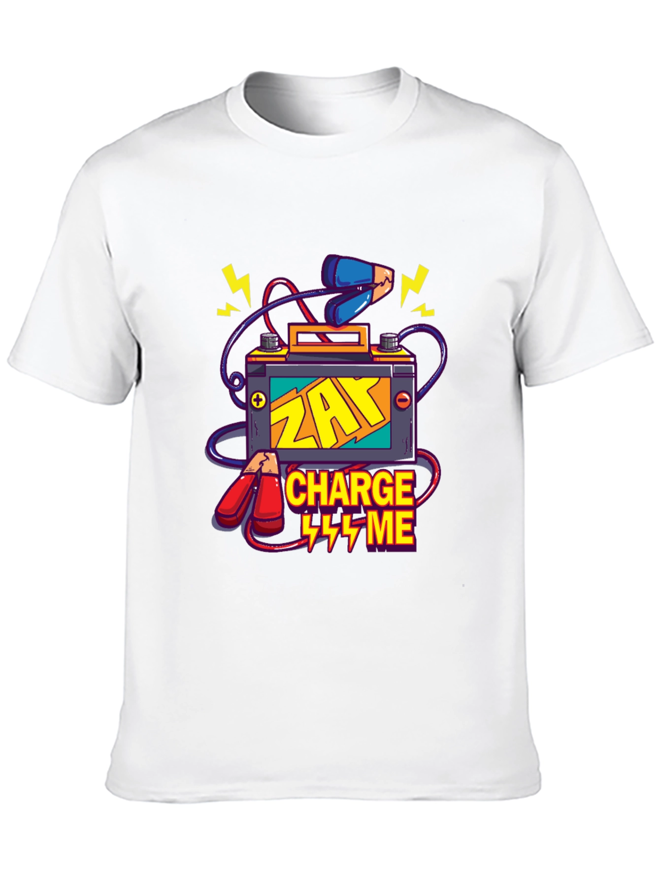 ZAY Charge Me Graphic T-Shirt - Black