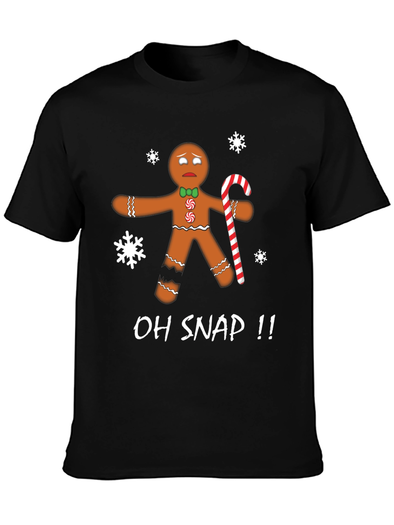 Oh Snap Gingerbread T-Shirt - Christmas Holiday Tee