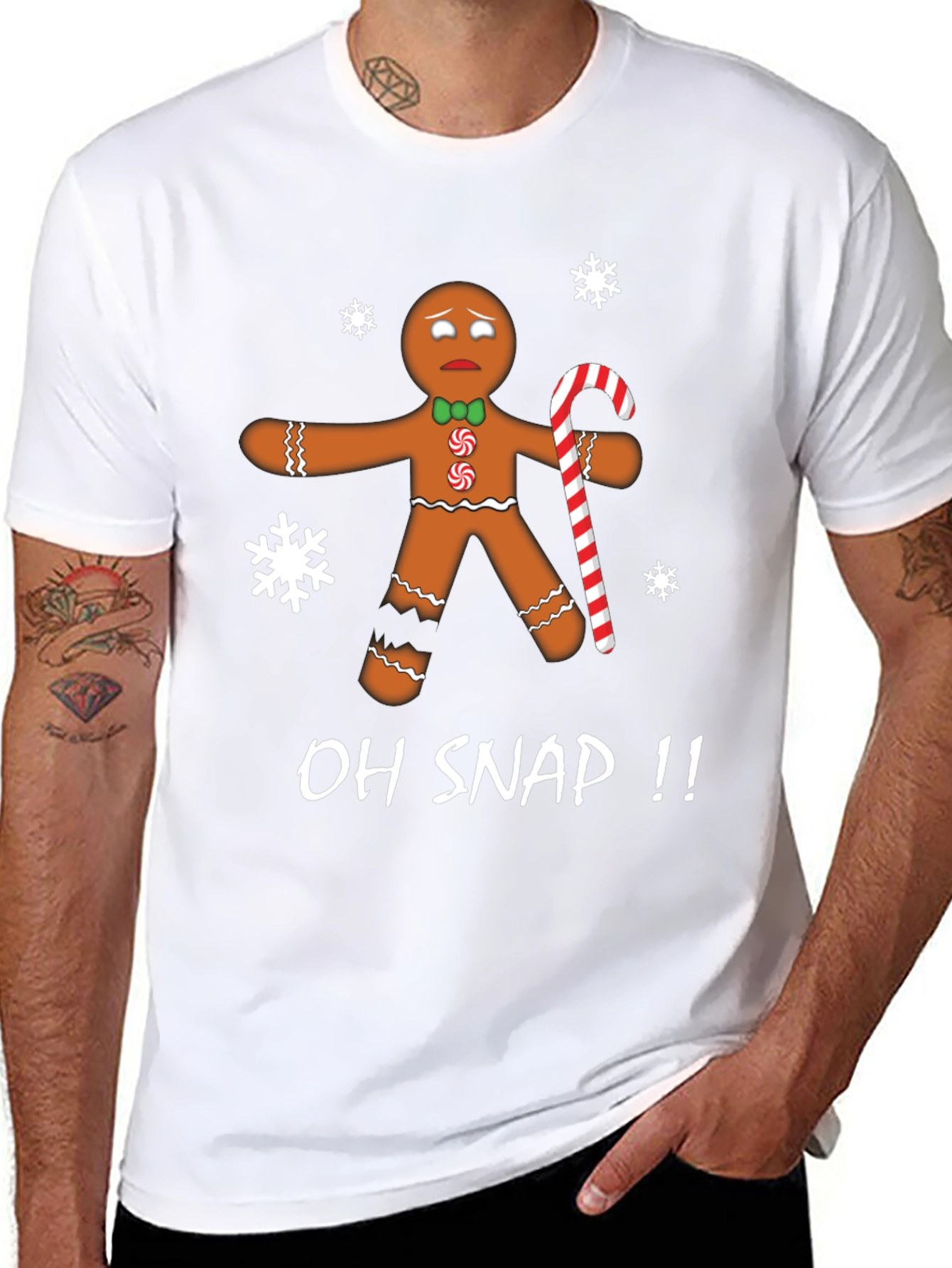 Oh Snap Gingerbread T-Shirt - Christmas Holiday Tee