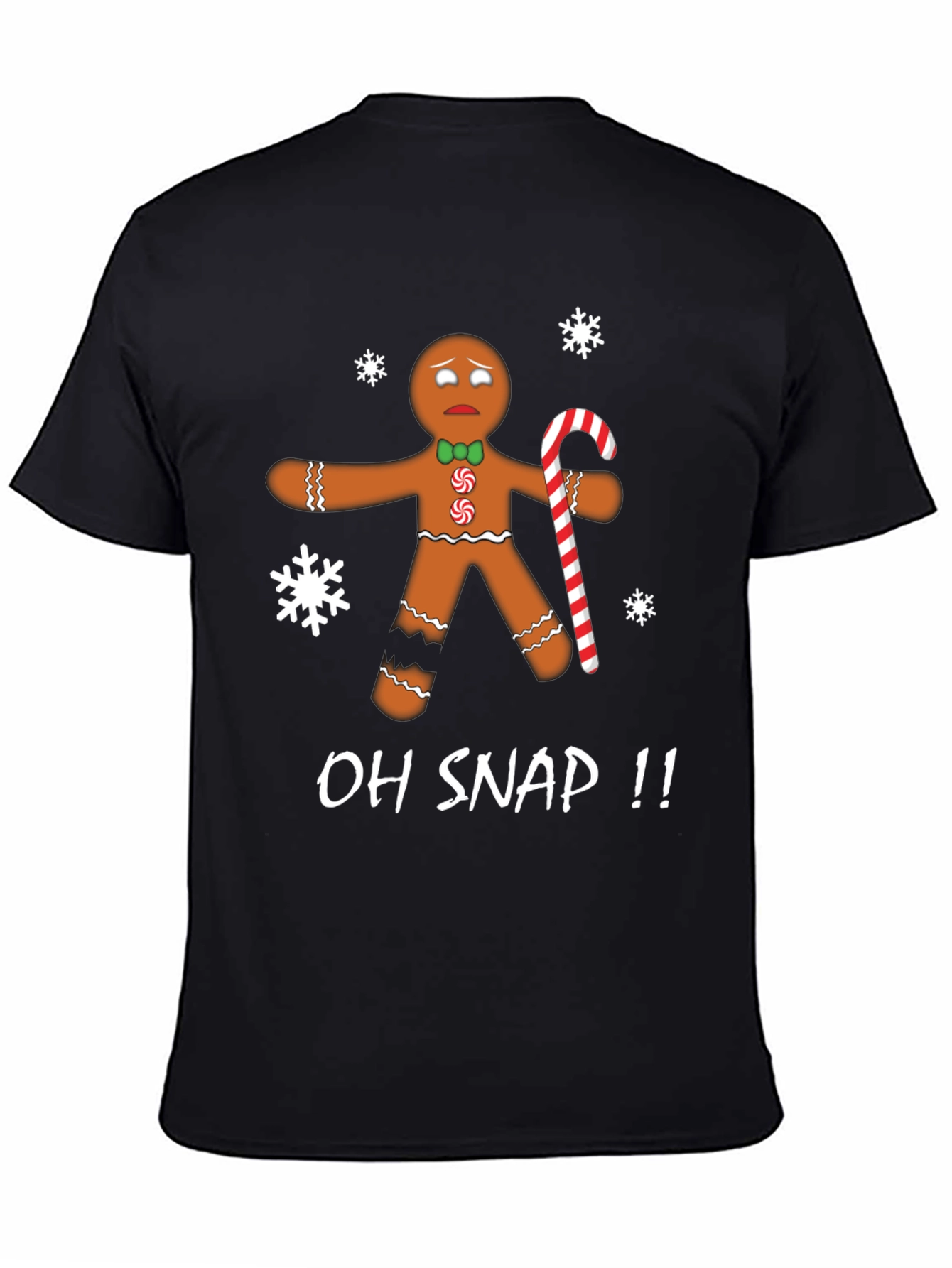 Oh Snap Gingerbread T-Shirt - Christmas Holiday Tee